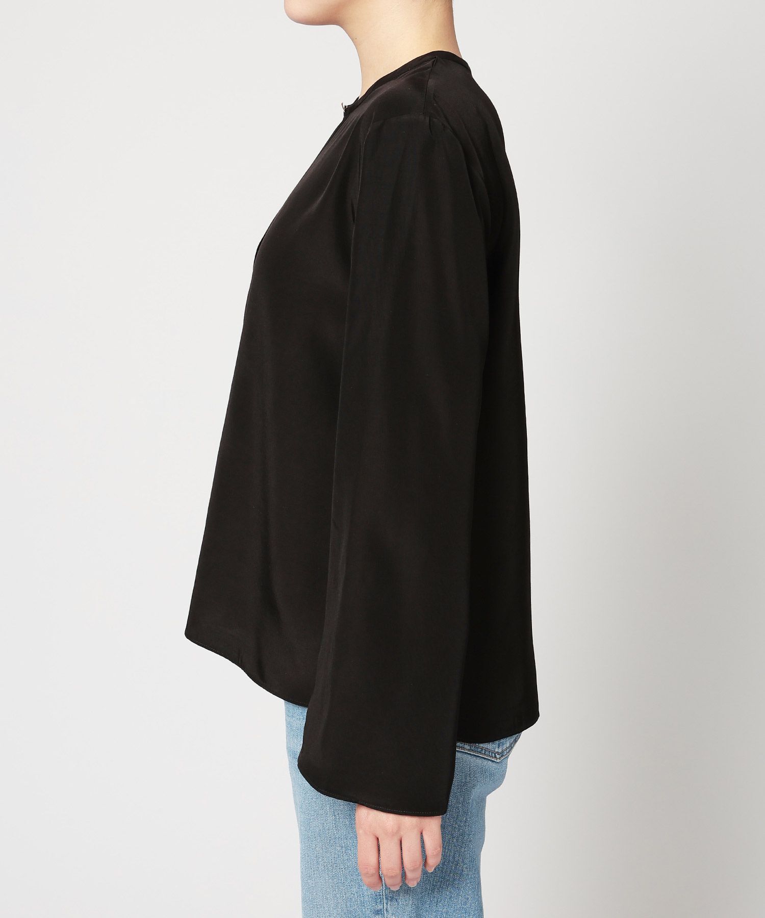 BABYLONE「ｱｾﾃｰﾄｼﾙｷｰBL」|シャツ・ブラウス|