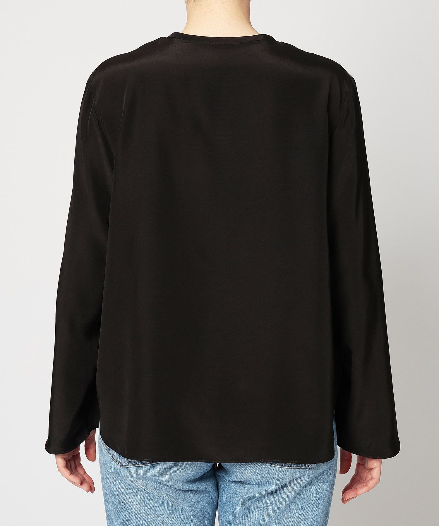 BABYLONE「ｱｾﾃｰﾄｼﾙｷｰBL」|シャツ・ブラウス|