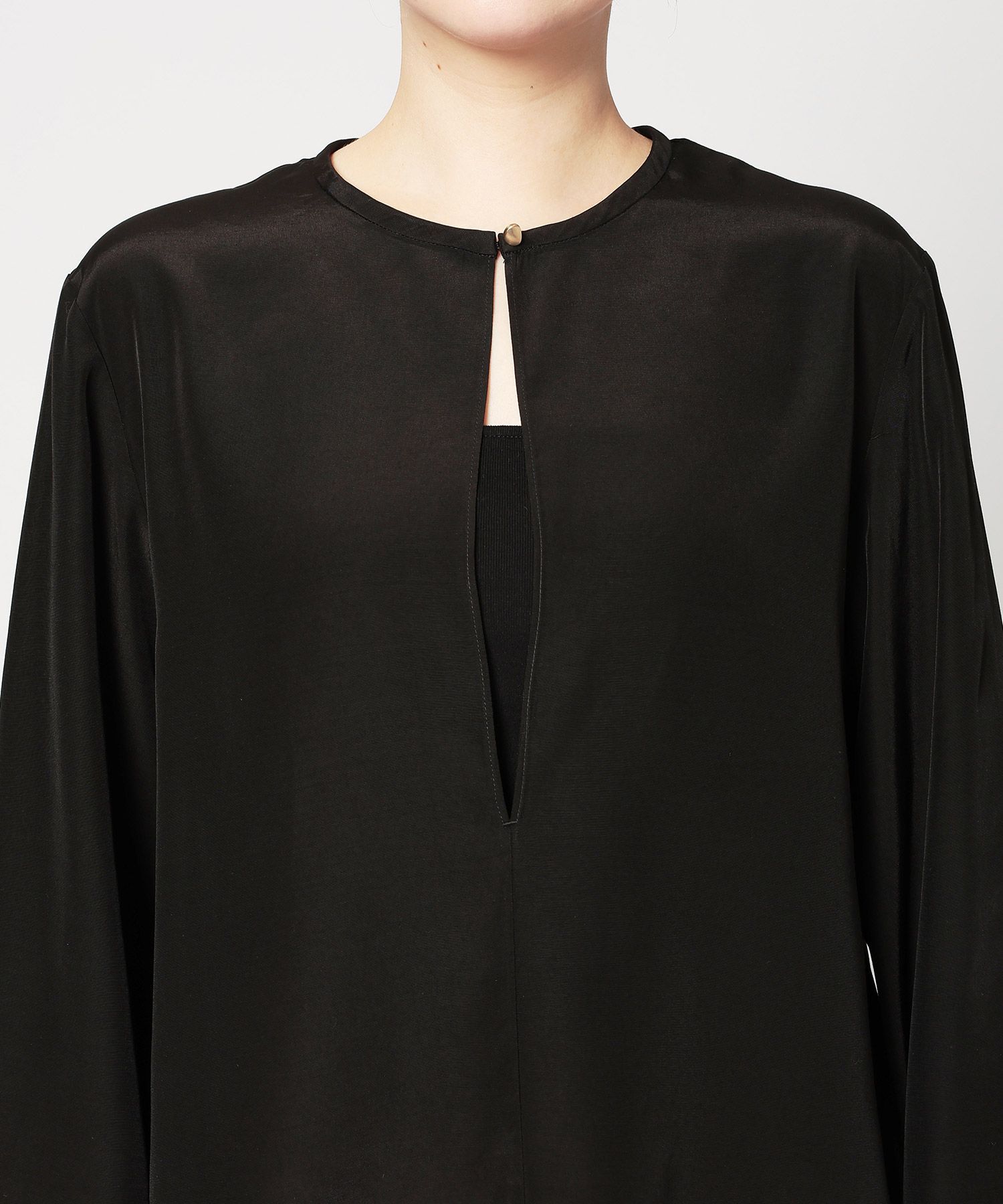 BABYLONE「ｱｾﾃｰﾄｼﾙｷｰBL」|シャツ・ブラウス|