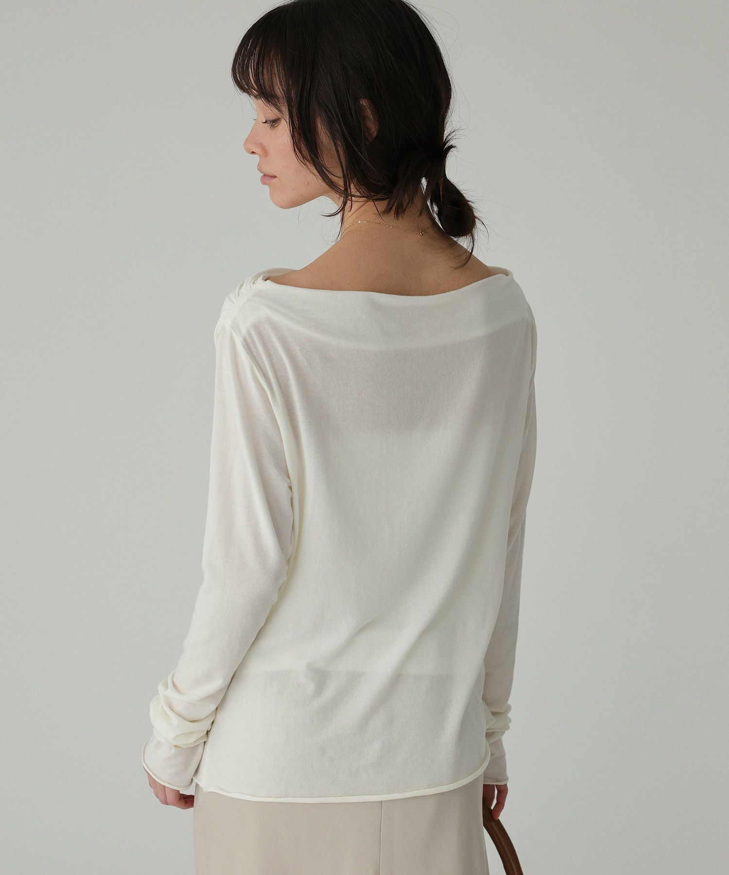 BABYLONE「【手洗い可】ギャザーベアテンカットソー」|Tシャツ・カットソー|