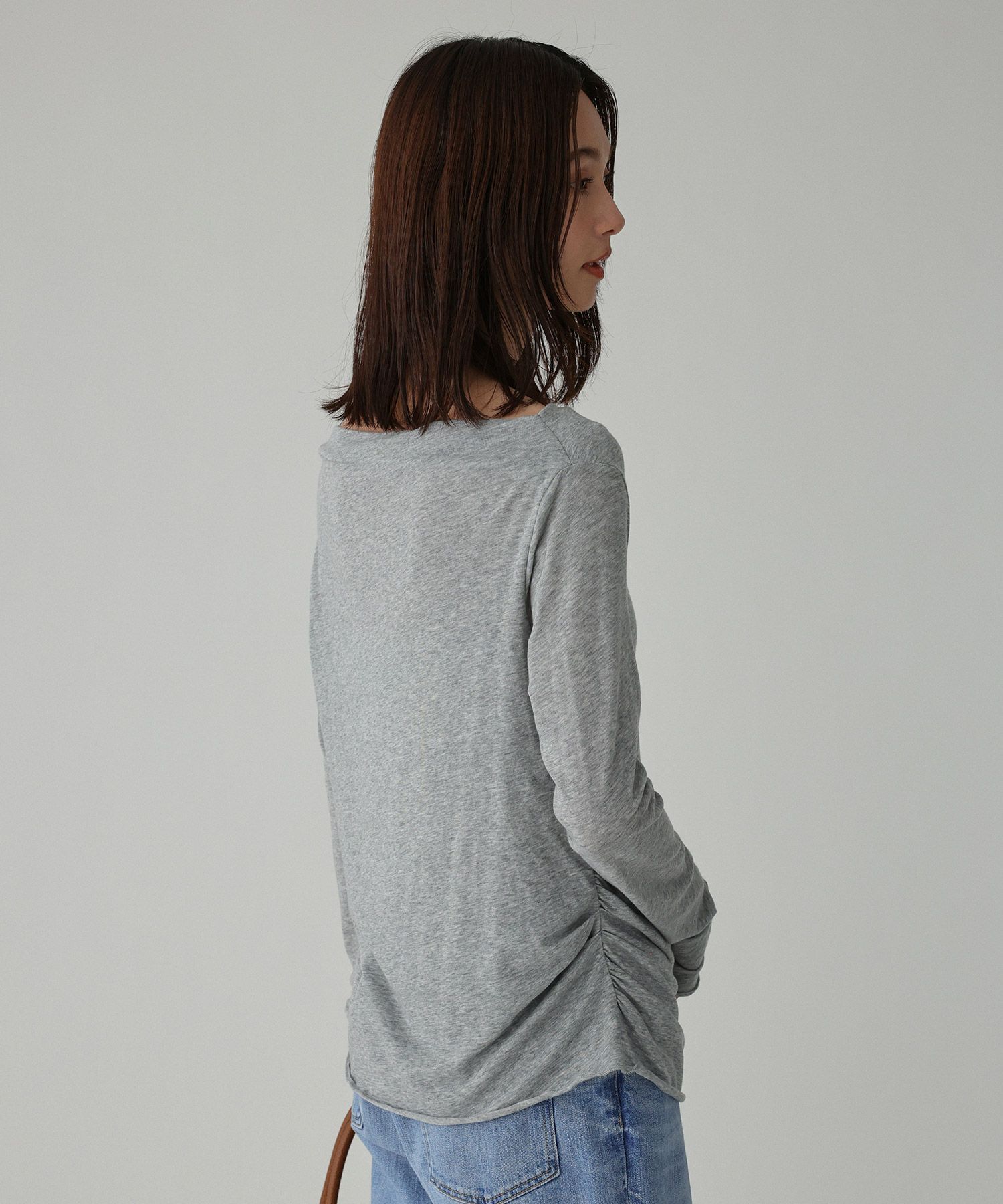 BABYLONE「【手洗い可】ギャザーベアテンカットソー」|Tシャツ・カットソー|