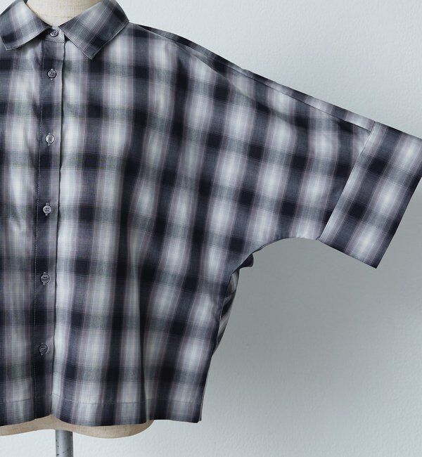  「ロールアップチェックシャツ」|シャツ・ブラウス|