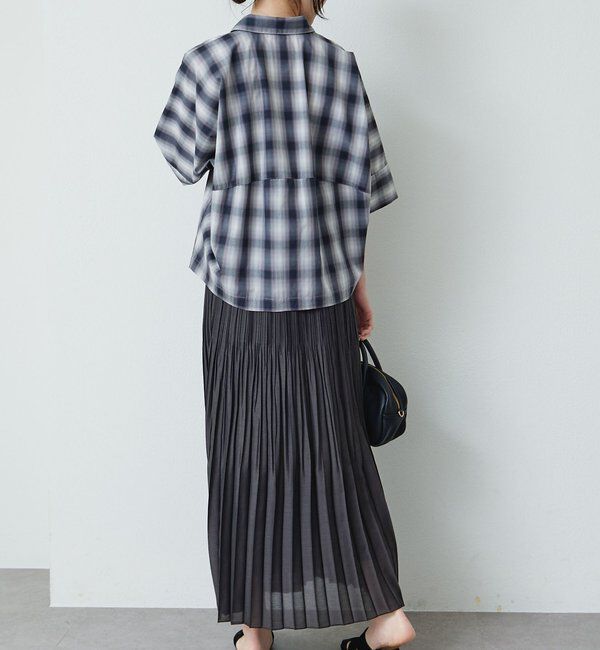  「ロールアップチェックシャツ」|シャツ・ブラウス|