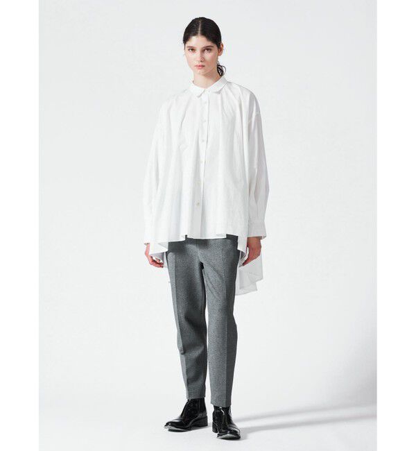 mizuiro ind「mizuiro ind ジャージーセンタープレスパンツ」|その他|グレー