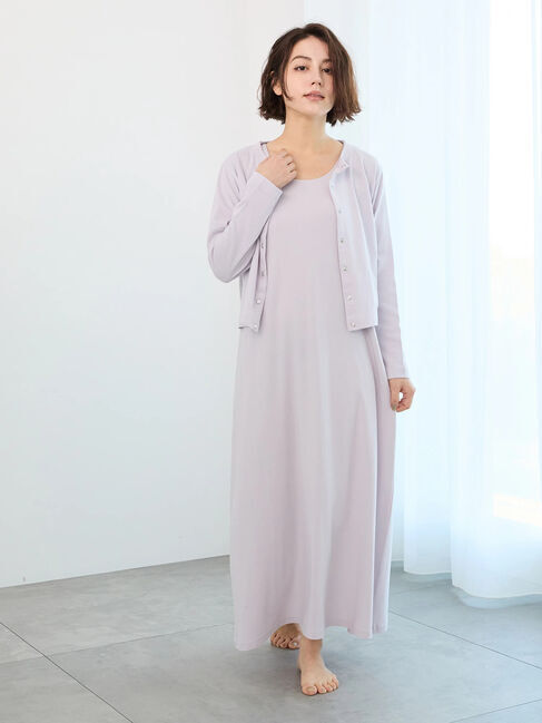 Te chichi「ワンポイント刺繍ミニ裏毛カーディガン」|カーディガン|