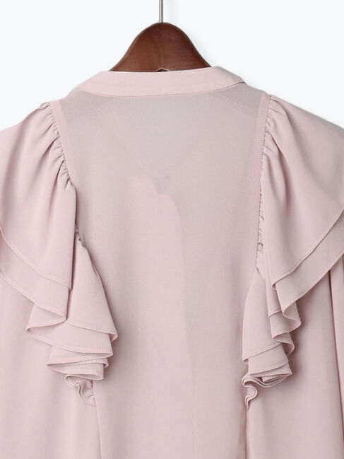 Te chichi「ボウタイチュニックフリルブラウス《2025Autumn catalog vol.2 item》」|シャツ・ブラウス|