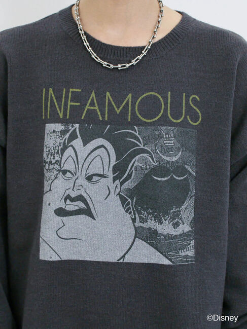 Samansa Mos2 blue「【Disney】ヴィランズ/ニット」|ニット・セーター|