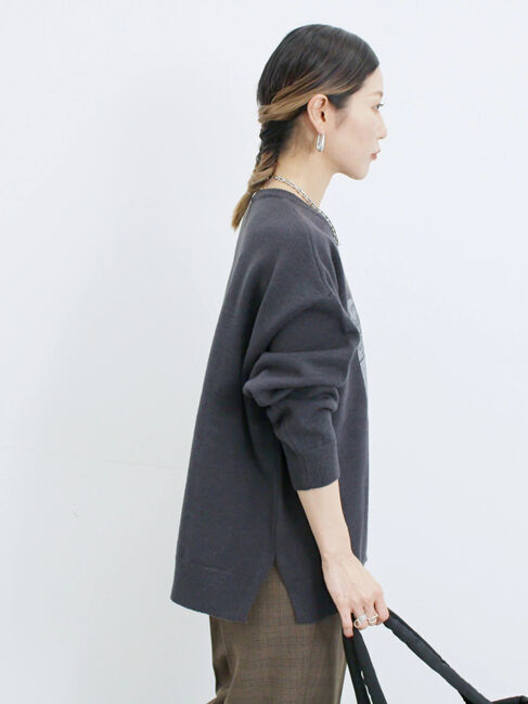 Samansa Mos2 blue「【Disney】ヴィランズ/ニット」|ニット・セーター|