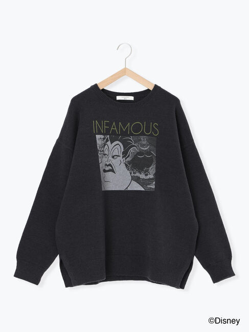 Samansa Mos2 blue「【Disney】ヴィランズ/ニット」|ニット・セーター|