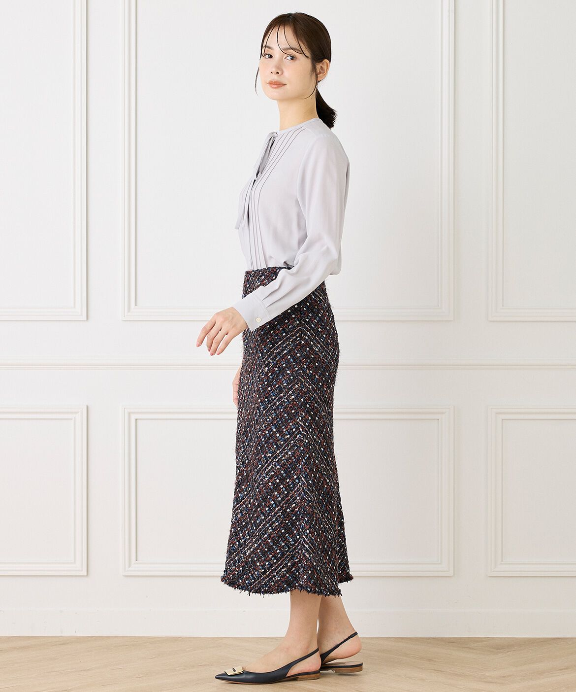 INED「ツイードスカート《TOURNIER/トゥルニエ》」|スカート|