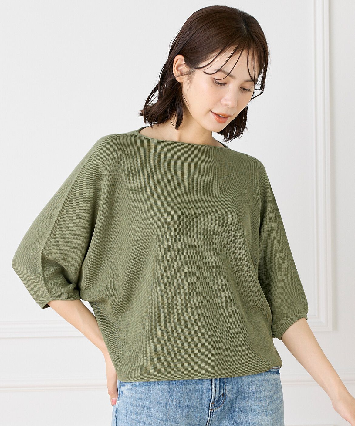 INED「ドルマンスリーブニット《Cuoo》」|ニット・セーター|