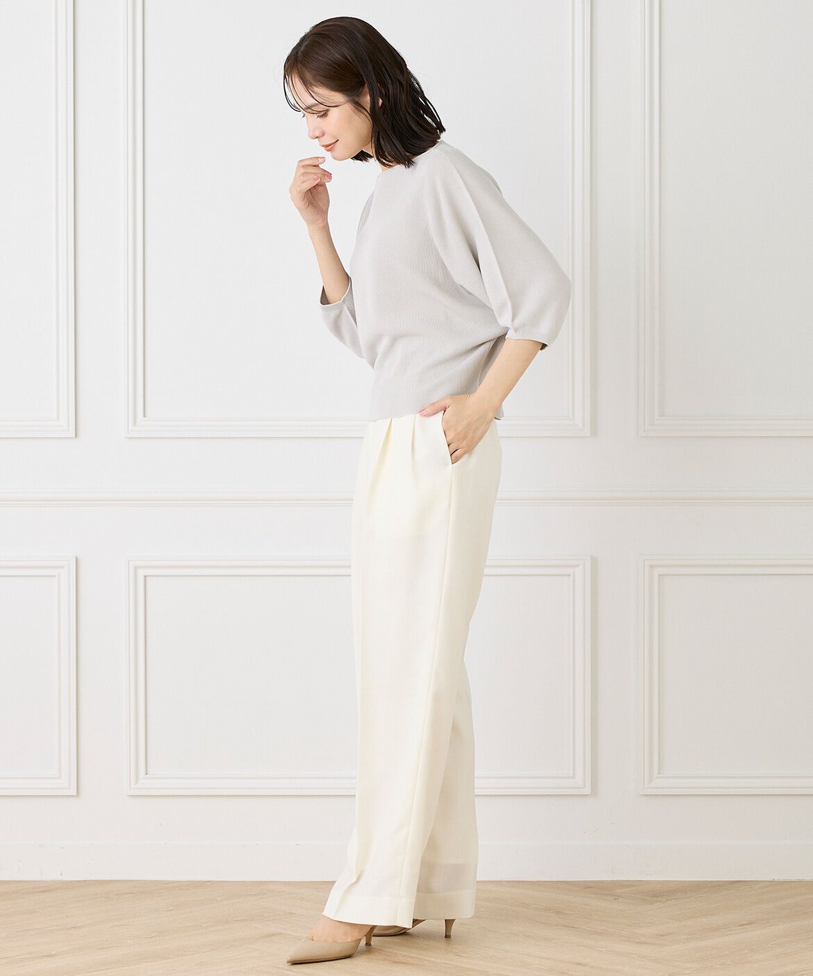 INED「ドルマンスリーブニット《Cuoo》」|ニット・セーター|