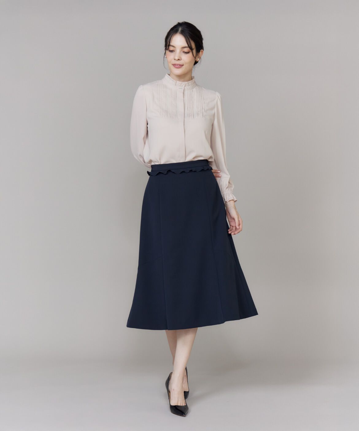 Maglie le cassetto「《M Maglie le cassetto》ピコフリルブラウス」|シャツ・ブラウス|