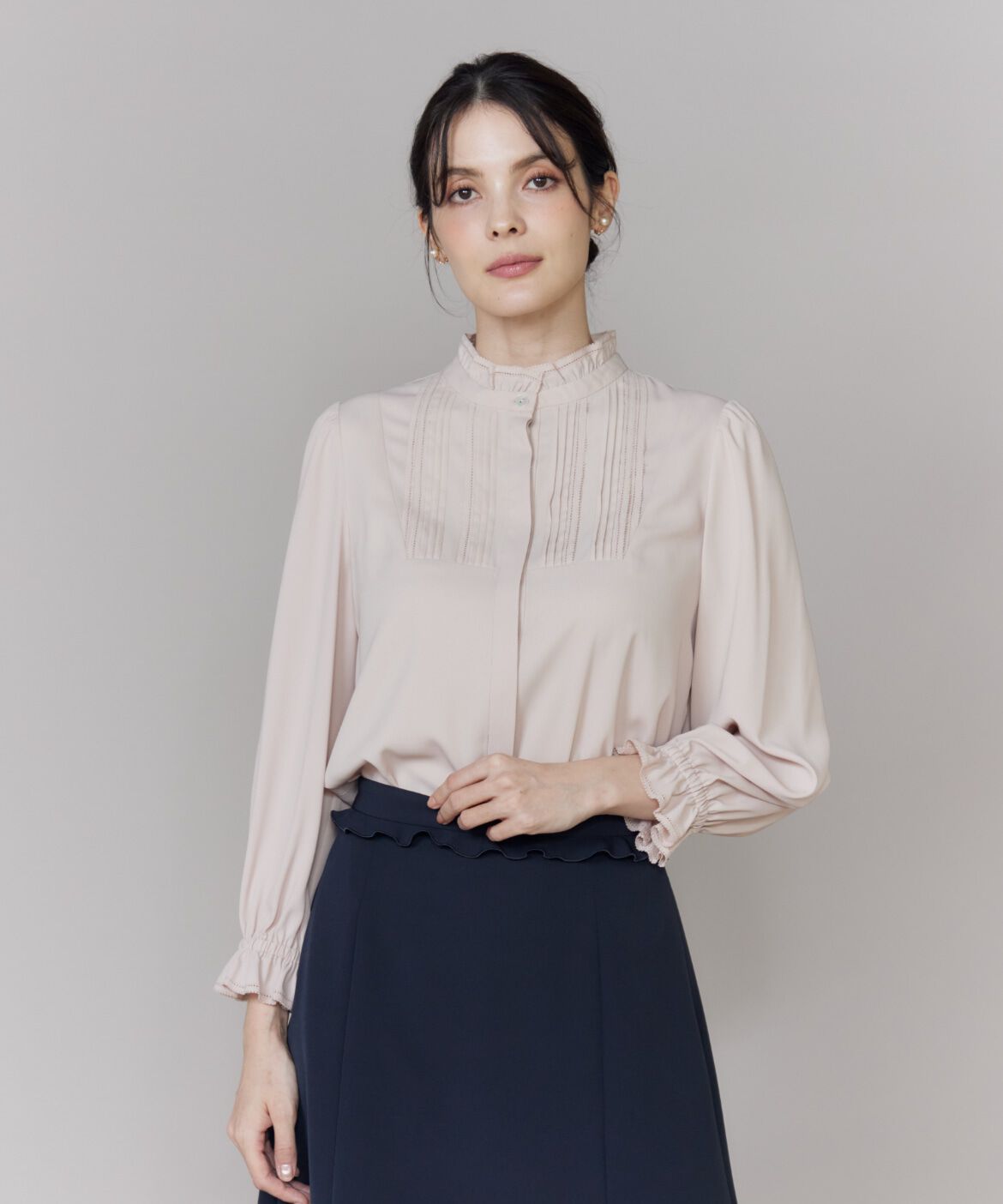 Maglie le cassetto「《M Maglie le cassetto》ピコフリルブラウス」|シャツ・ブラウス|