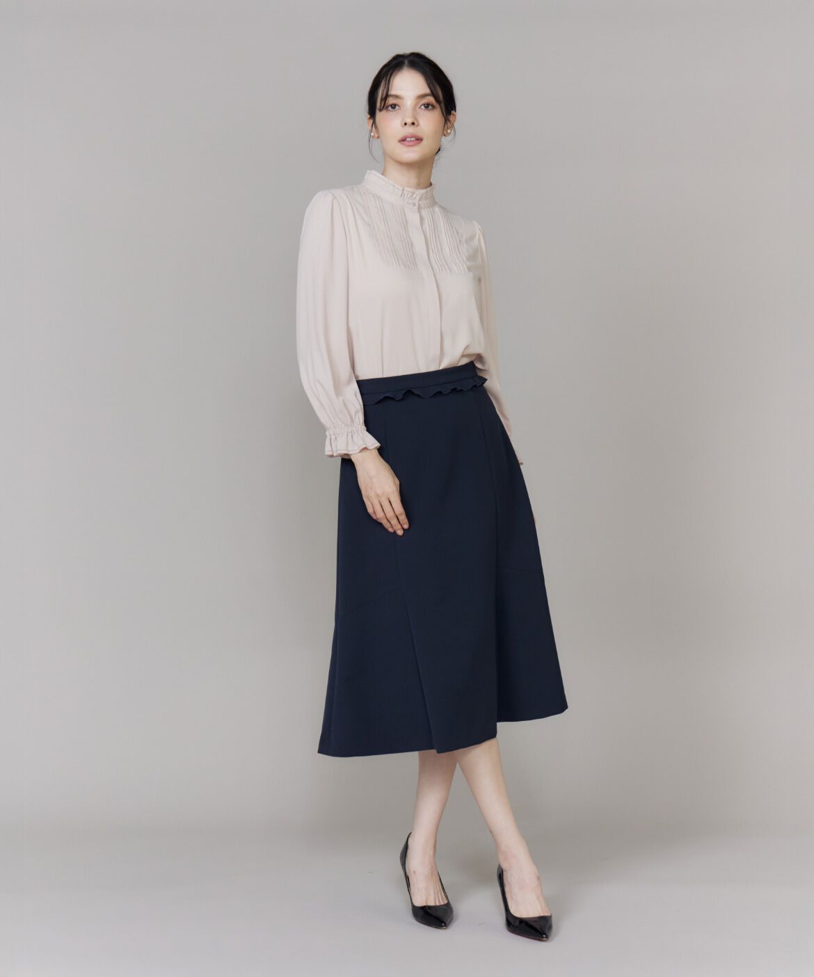 Maglie le cassetto「《M Maglie le cassetto》ピコフリルブラウス」|シャツ・ブラウス|