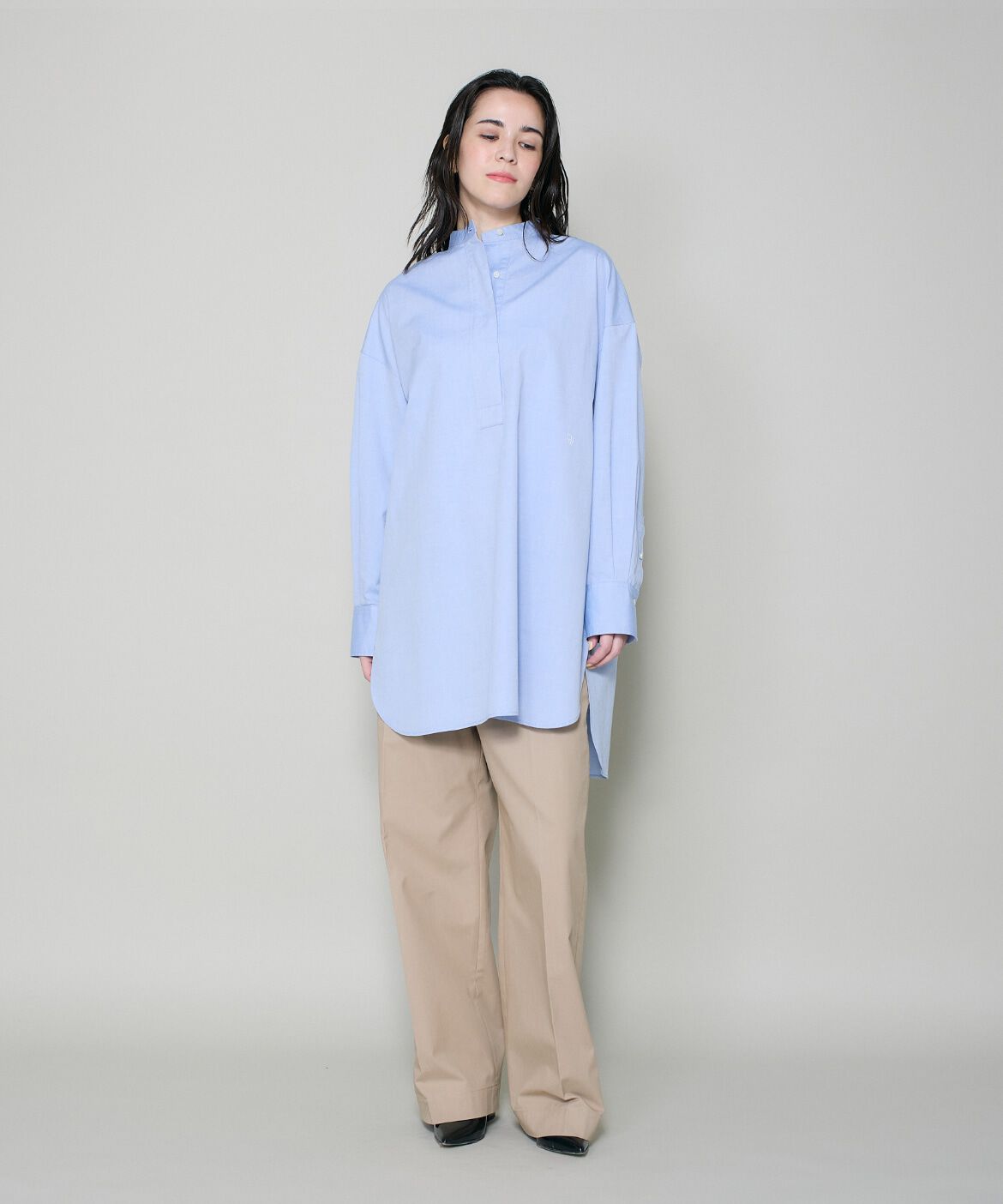 DAY by DAY it&rsquo;s international「スタンドカラーオックスロングシャツ」|シャツ・ブラウス|