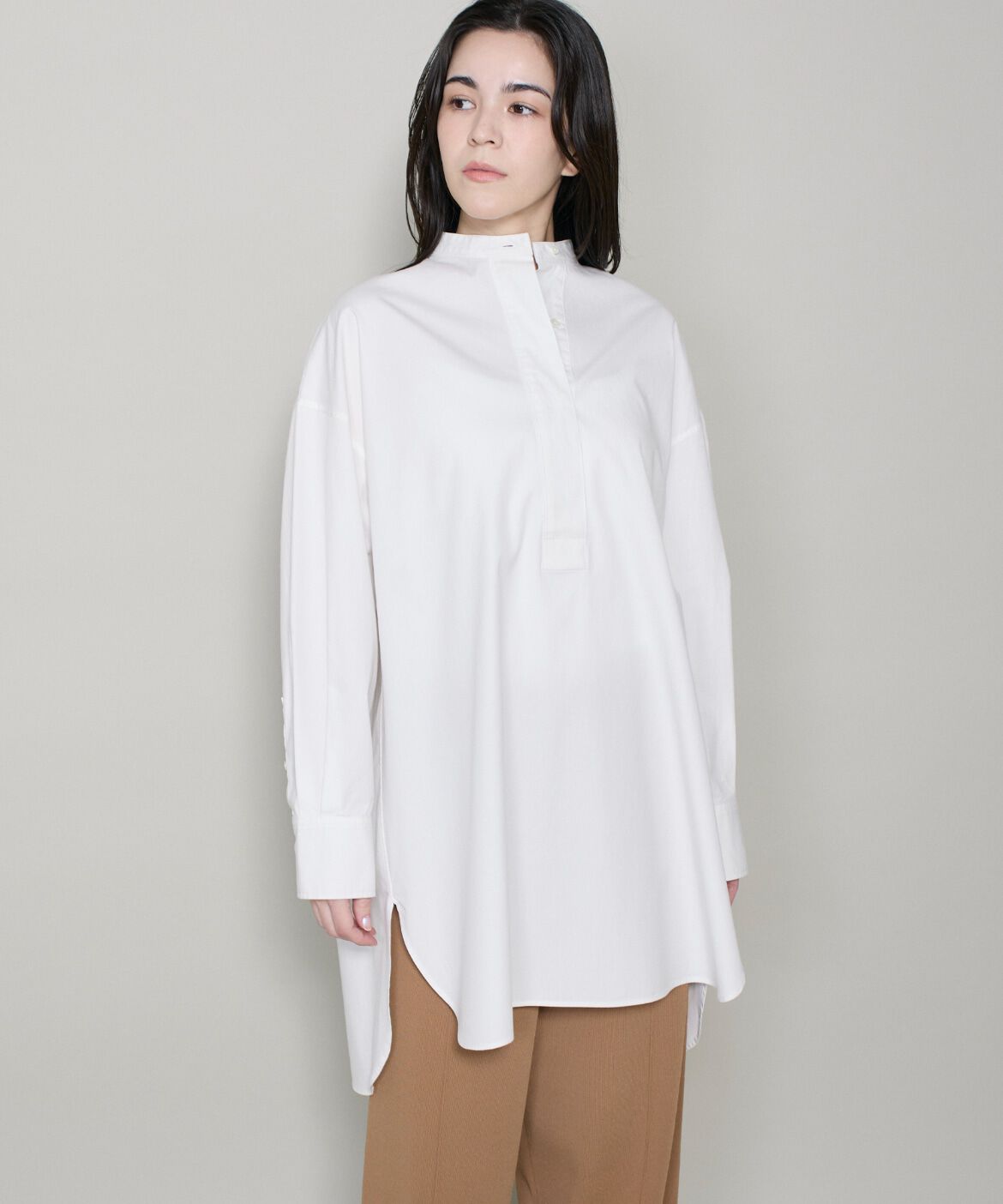 DAY by DAY it&rsquo;s international「スタンドカラーオックスロングシャツ」|シャツ・ブラウス|