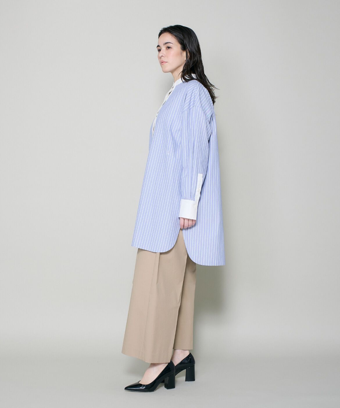 DAY by DAY it&rsquo;s international「スタンドカラーオックスロングシャツ」|シャツ・ブラウス|