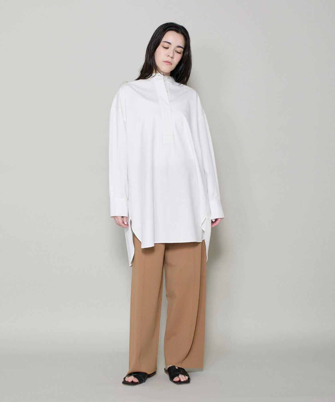 DAY by DAY it&rsquo;s international「スタンドカラーオックスロングシャツ」|シャツ・ブラウス|