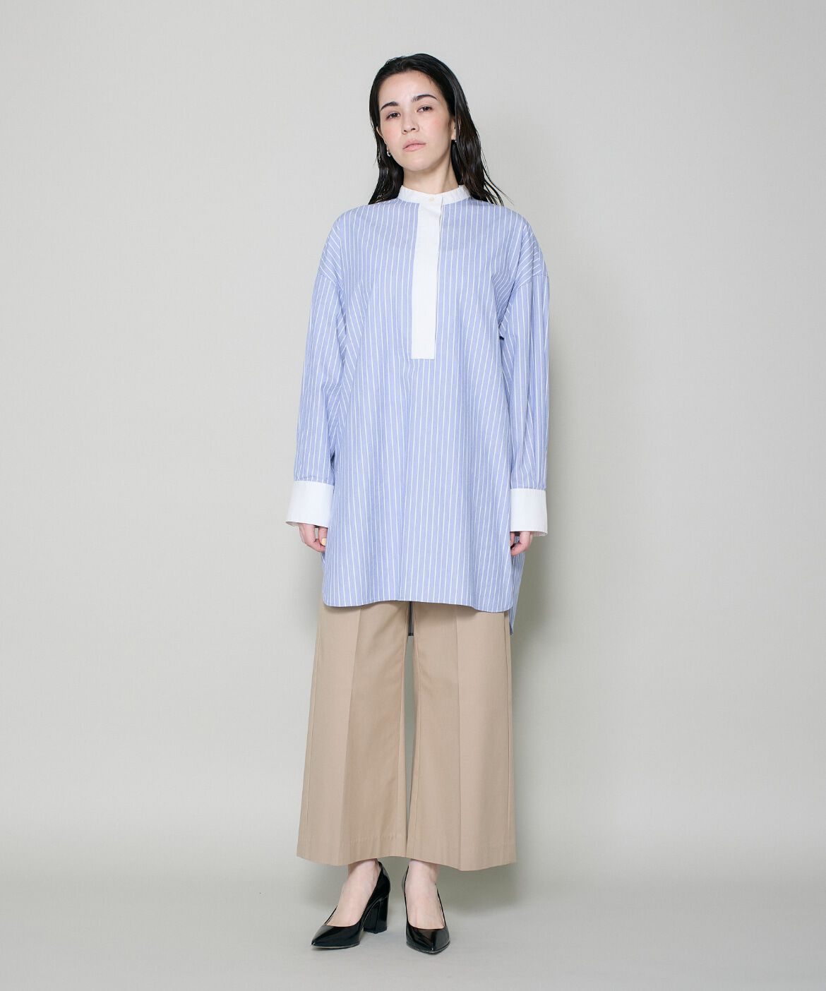 DAY by DAY it&rsquo;s international「スタンドカラーオックスロングシャツ」|シャツ・ブラウス|