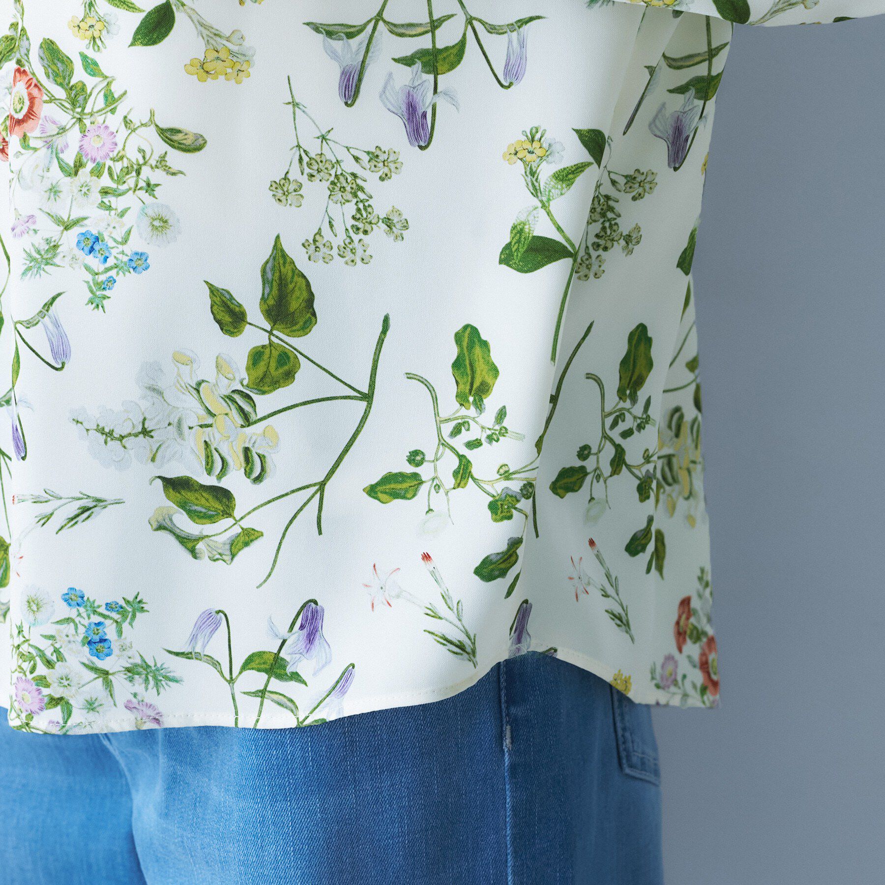 UNTITLED「【花柄/洗える】ボタニカルブラウス」|シャツ・ブラウス|