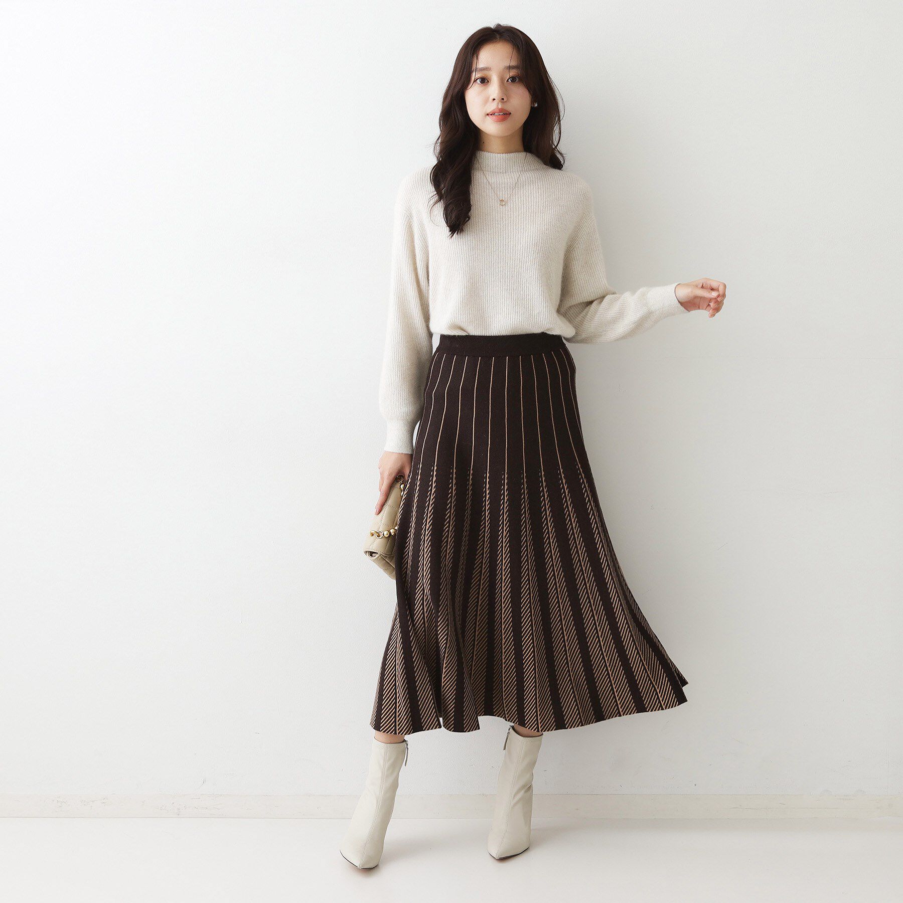 COUP DE CHANCE「【ヘアリー感／軽い】モックネックニット」|ニット・セーター|