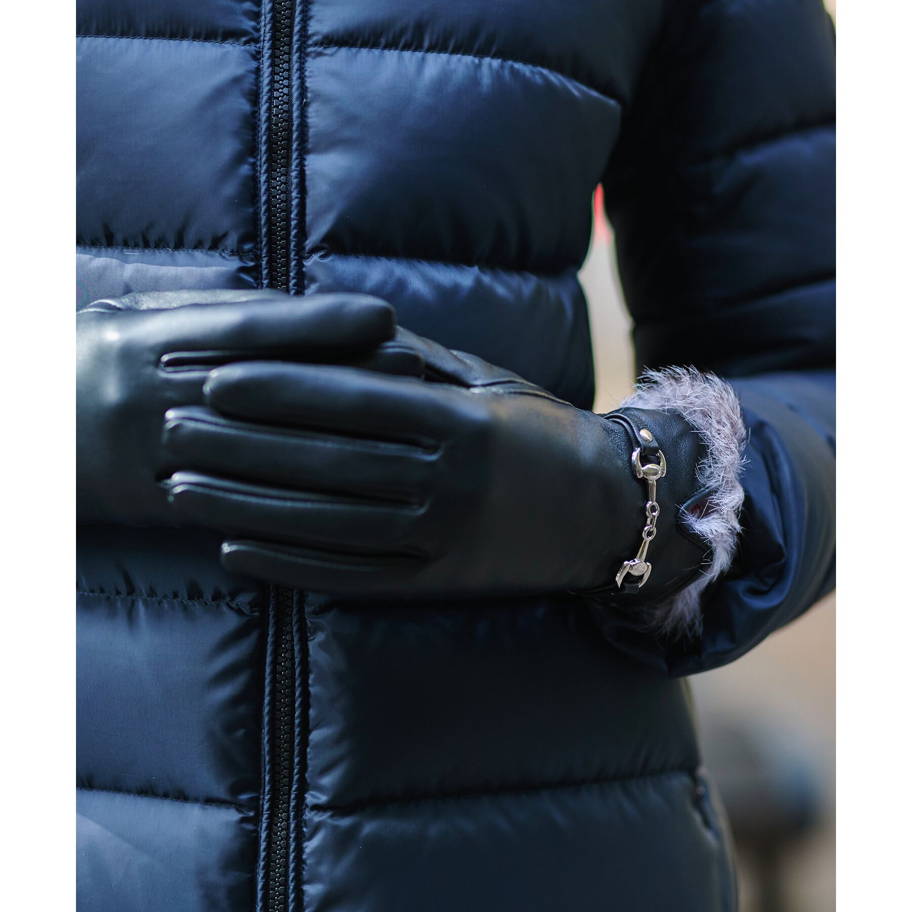 DRESSTERIOR「【スマホ対応】ラビットファースマートフォングローブ」|手袋|