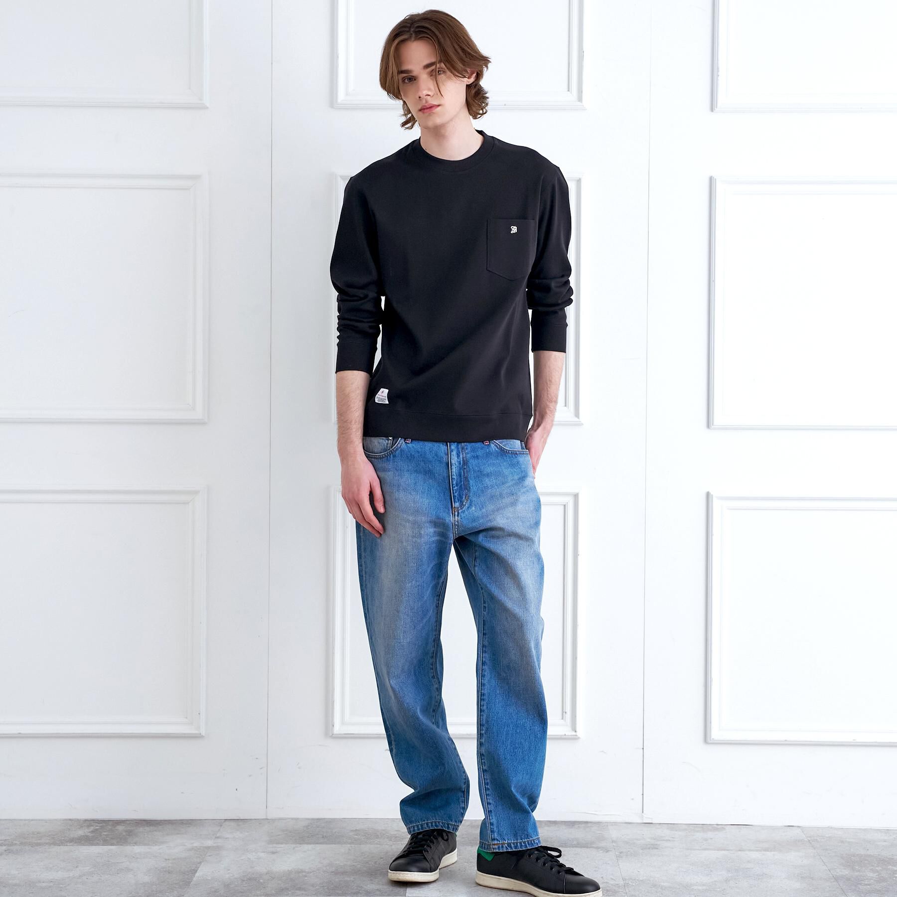 DRESSTERIOR「【抗菌防臭／UVカット／しわ防止】クールデオドラント フライスロングTシャツ」|Tシャツ・カットソー|