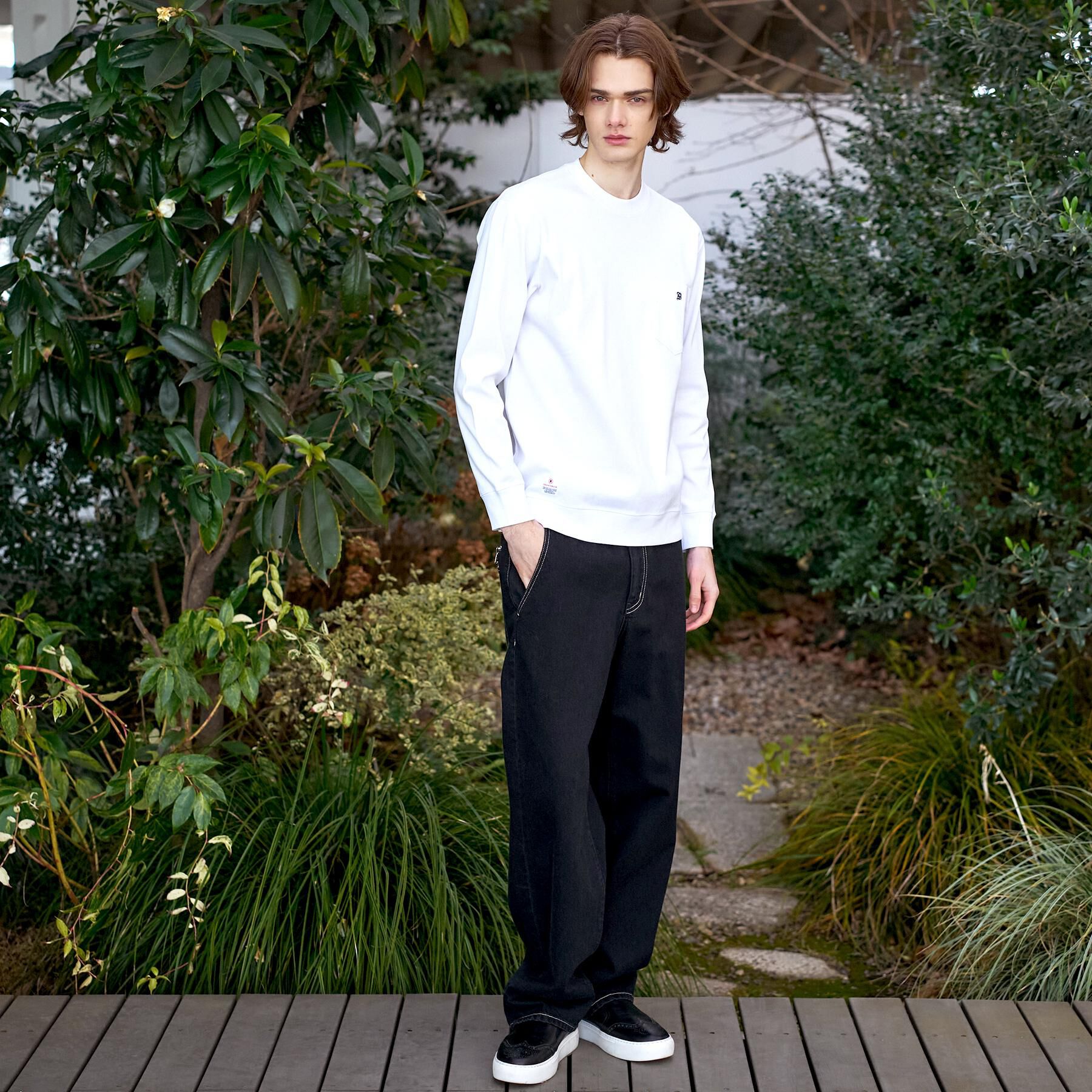 DRESSTERIOR「【抗菌防臭／UVカット／しわ防止】クールデオドラント フライスロングTシャツ」|Tシャツ・カットソー|