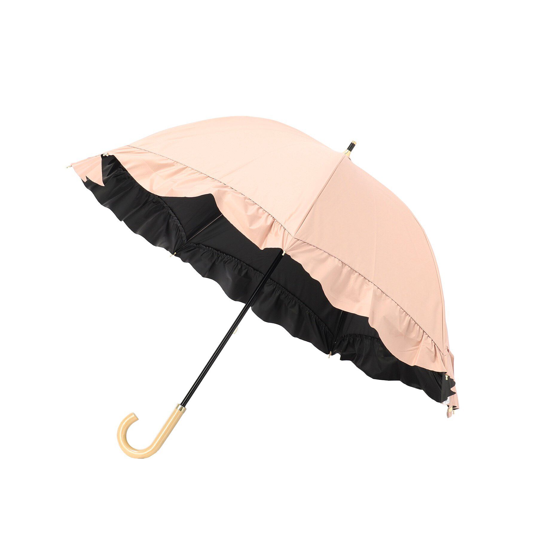 grove「遮光ドームパラソル フリルパラソル【晴雨兼用】【長傘】」|傘|ピンク(071)