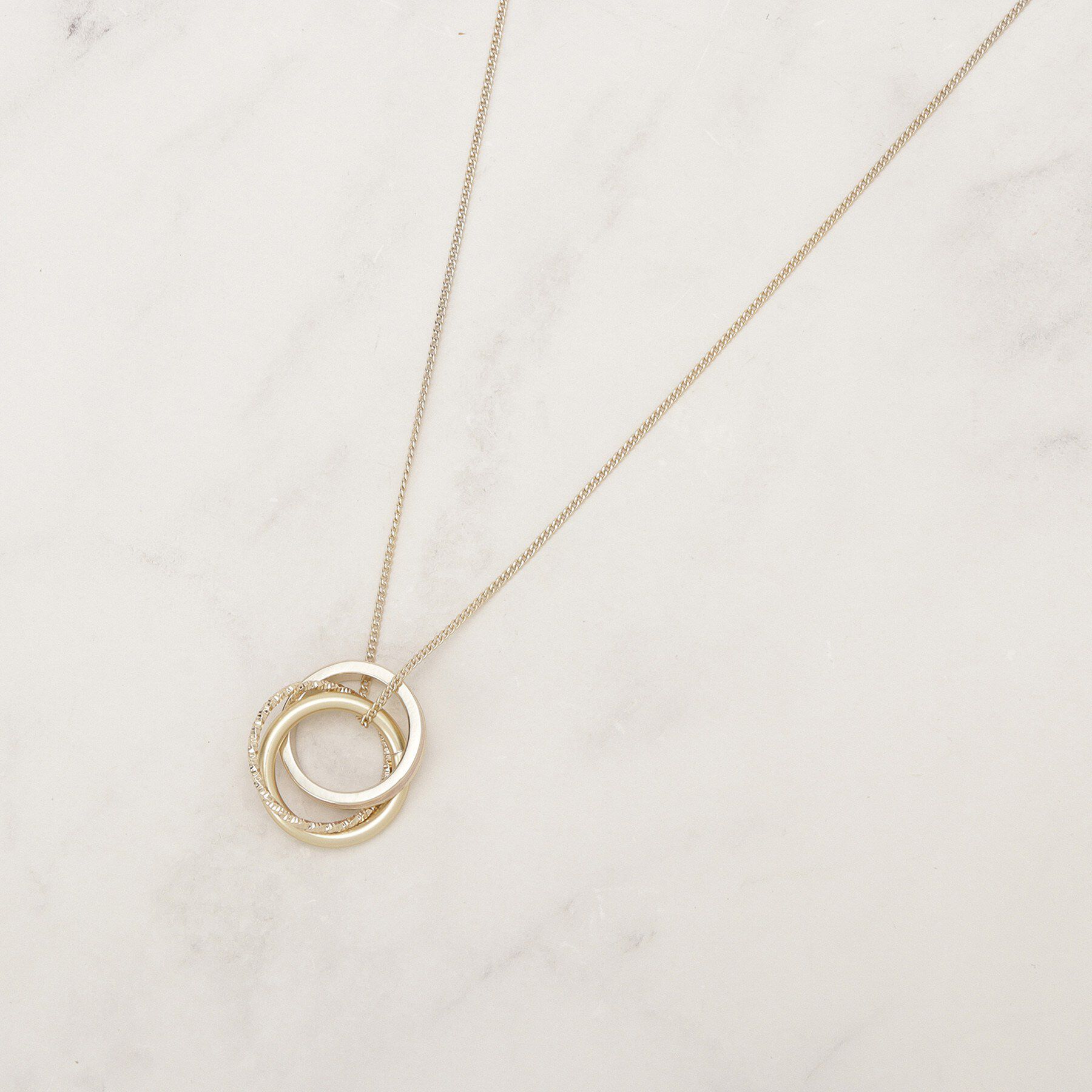 grove「カラーエポリングネックレス」|ネックレス|ピンク(071)