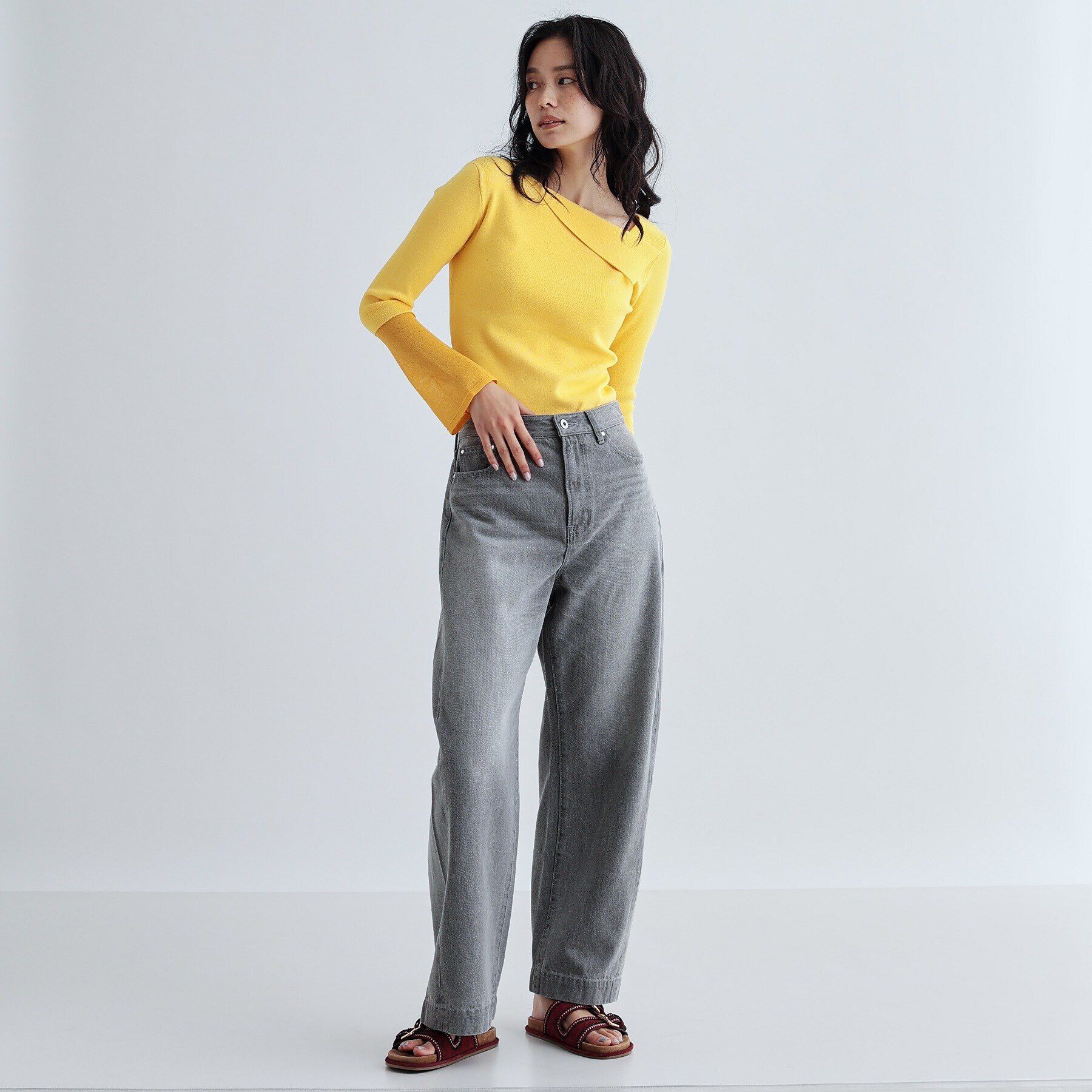 GALLEST「シアーベルスリーブニット」|ニット・セーター|