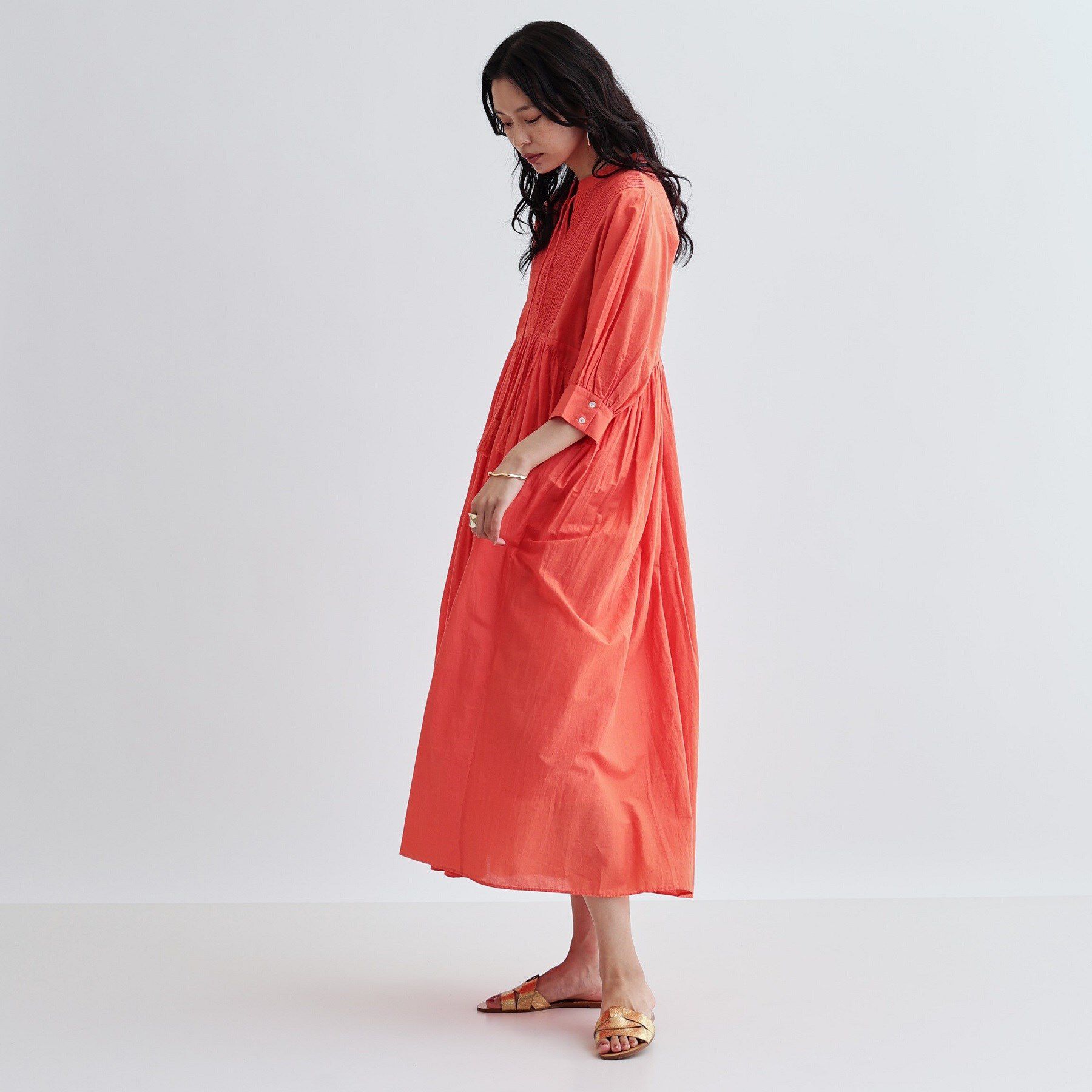 GALLEST「ピンタックコットンワンピース」|ワンピース|