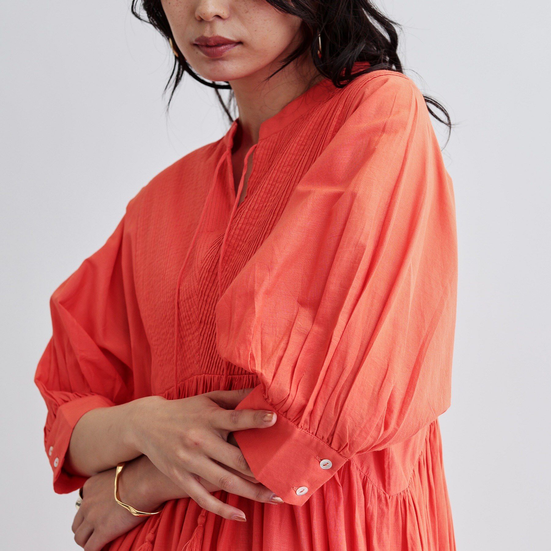 GALLEST「ピンタックコットンワンピース」|ワンピース|