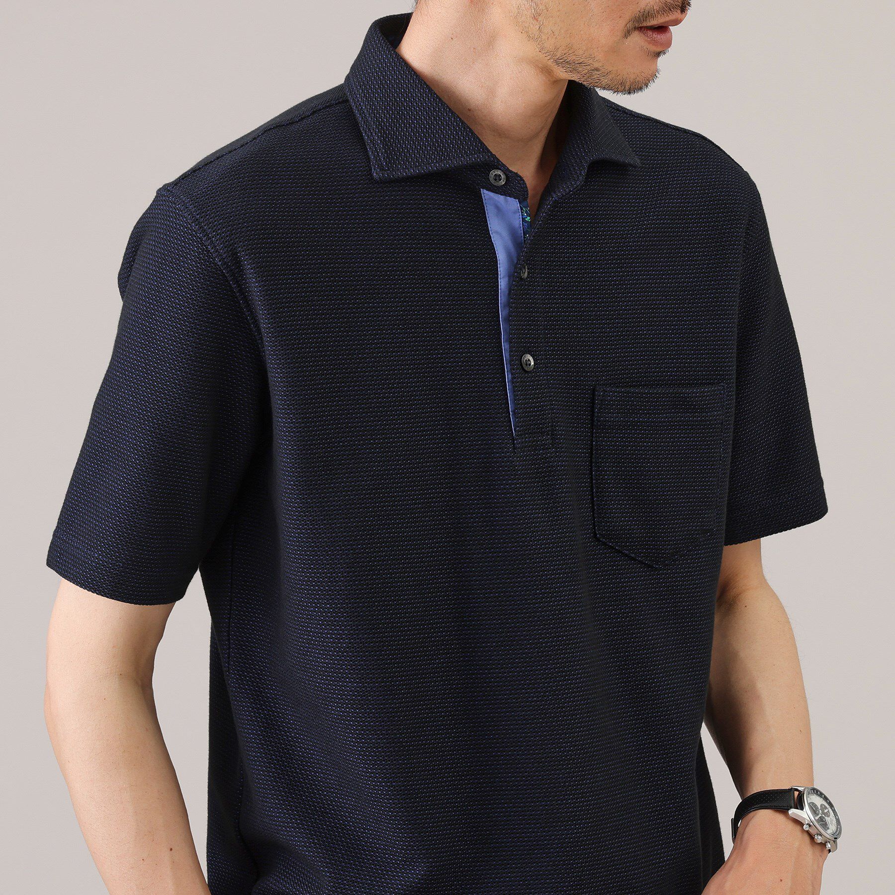 TAKEO KIKUCHI「【抗菌防臭／9色5サイズ展開】ハニカムメランジ ポロシャツ」|ポロシャツ|