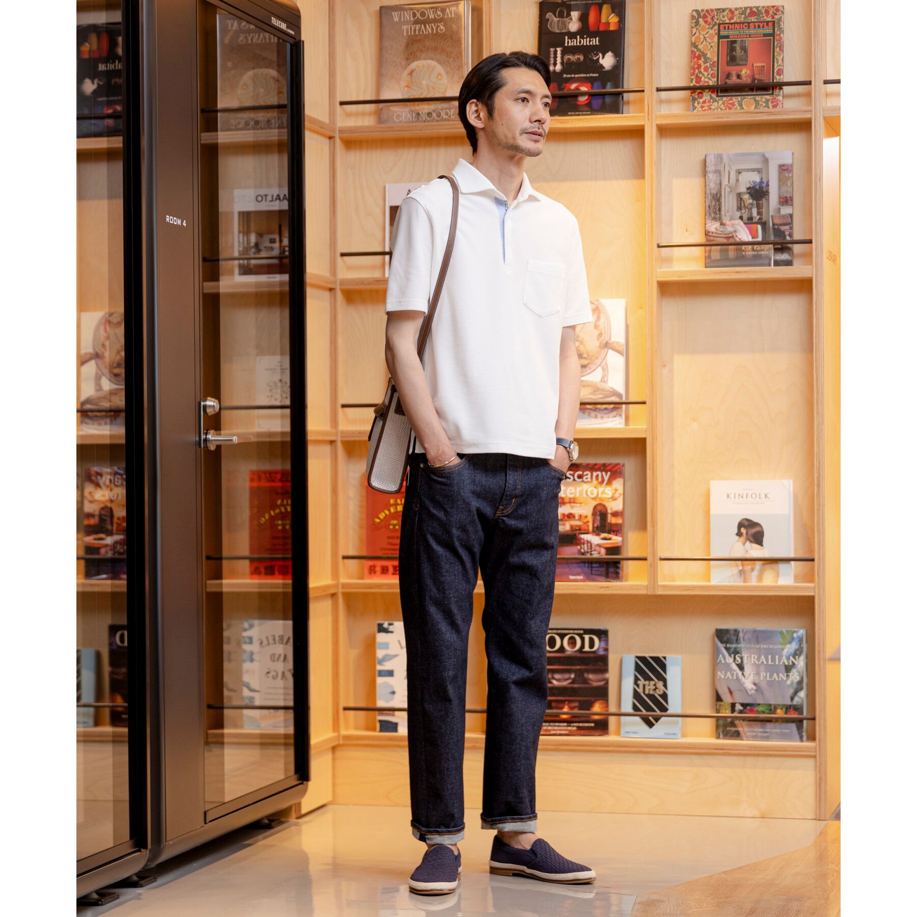 TAKEO KIKUCHI「【抗菌防臭／9色5サイズ展開】ハニカムメランジ ポロシャツ」|ポロシャツ|