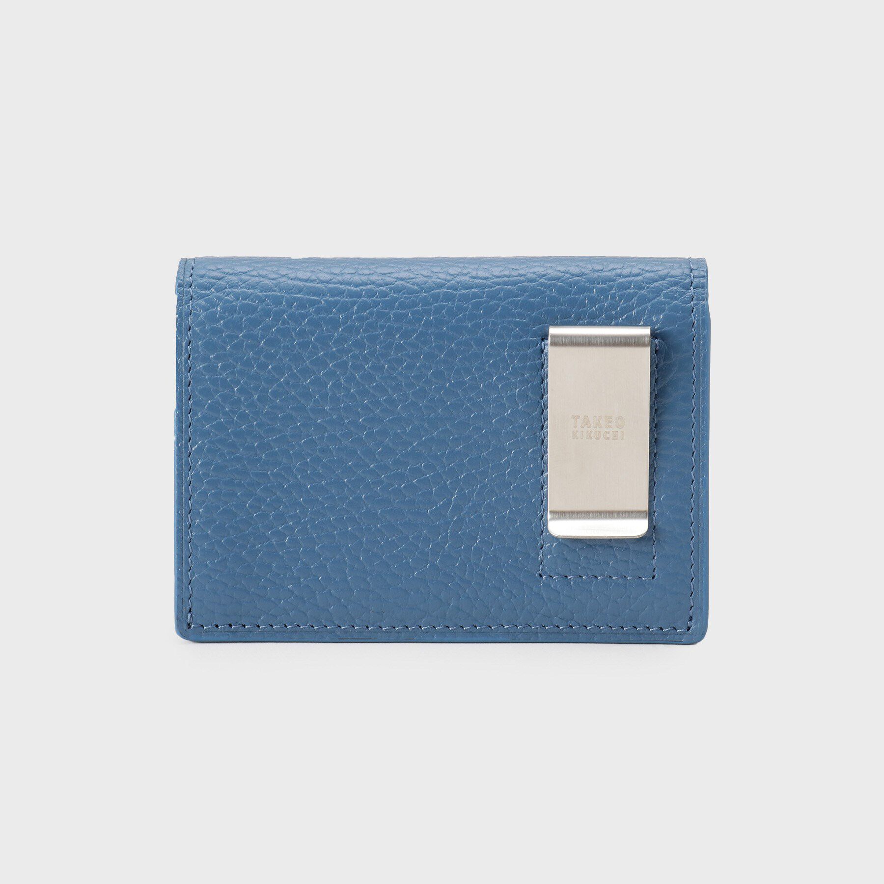 TAKEO KIKUCHI「シュリンクレザー コンパクトウォレット」|コインケース|ブルー(092)
