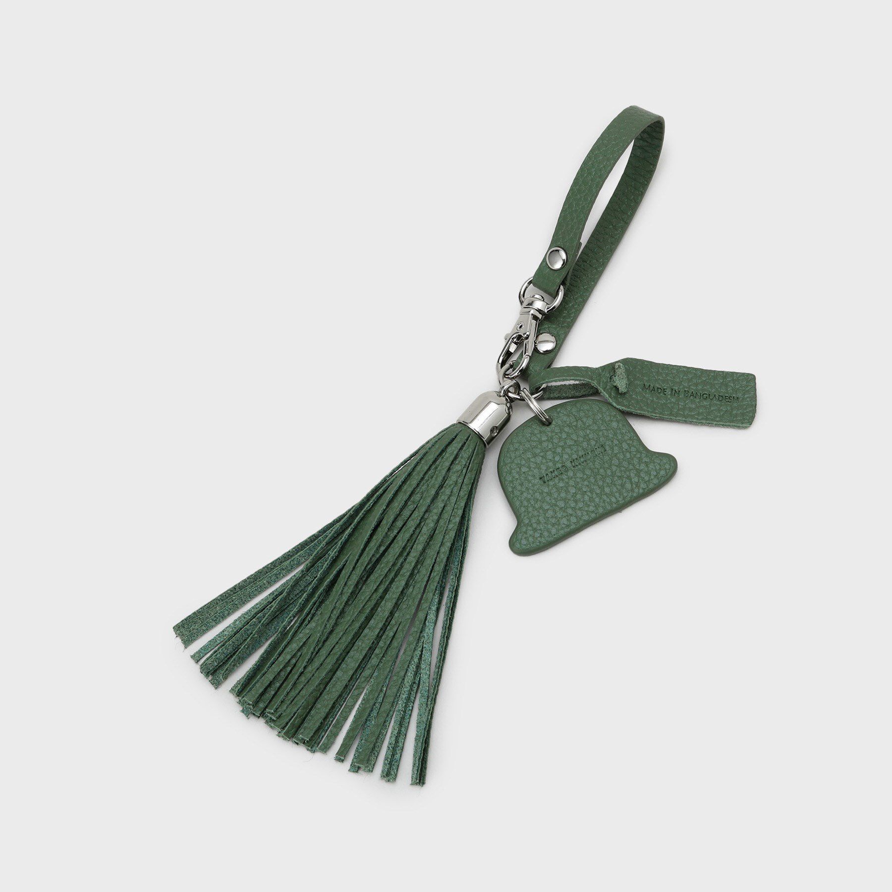 TAKEO KIKUCHI「【シュリンクレザー】ボーラーハットタッセルチャーム」|キーケース|グリーン(024)