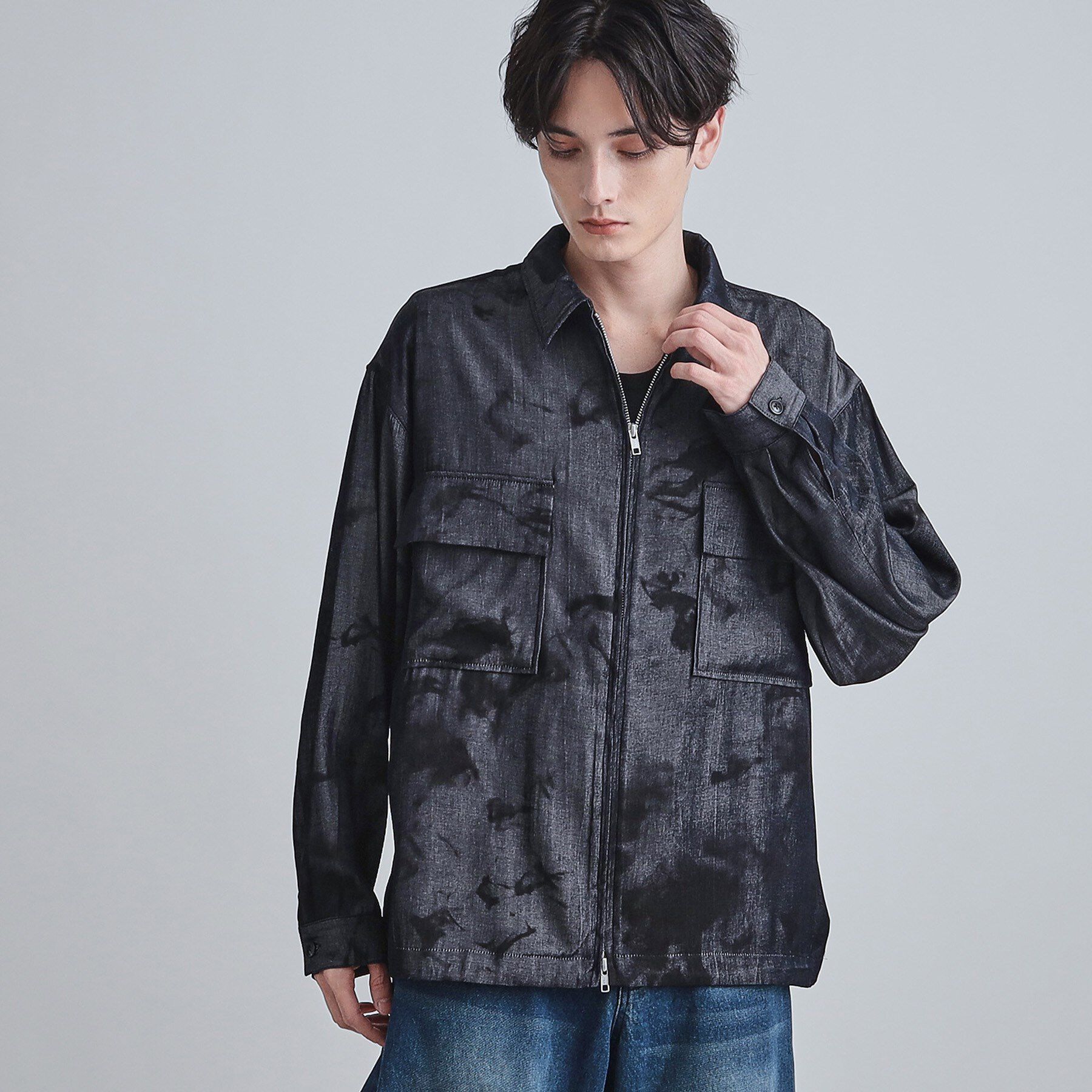 tk.TAKEO KIKUCHI「シャンブレーシャツアウター」|シャツ・ブラウス|