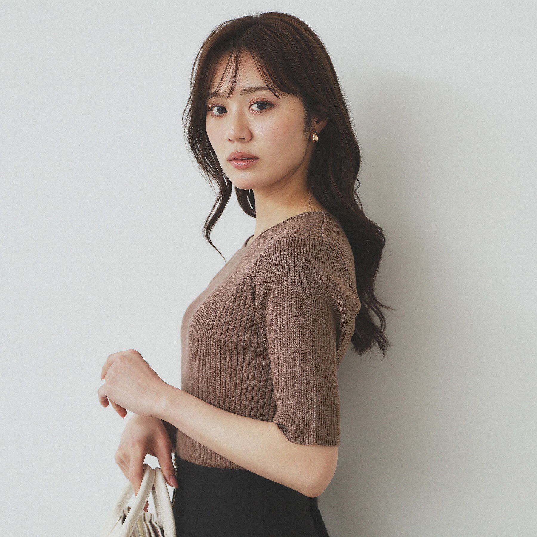 index「リブケーブルニット【洗濯機洗い可】」|ニット・セーター|