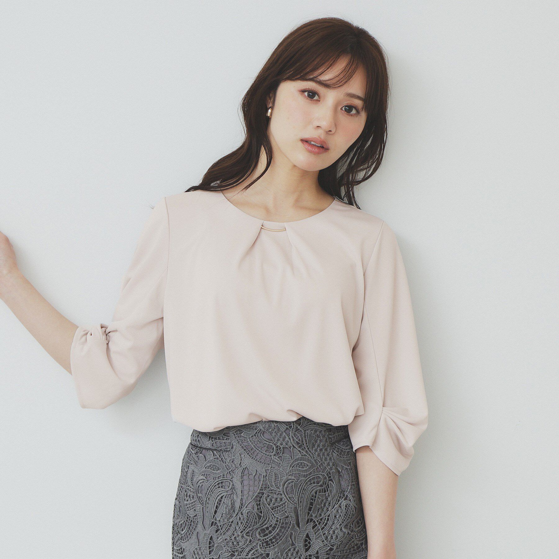 index「《5color》タックスリーブプルオーバー【UV/吸水速乾/接触冷感/洗濯機洗い可】」|Tシャツ・カットソー|