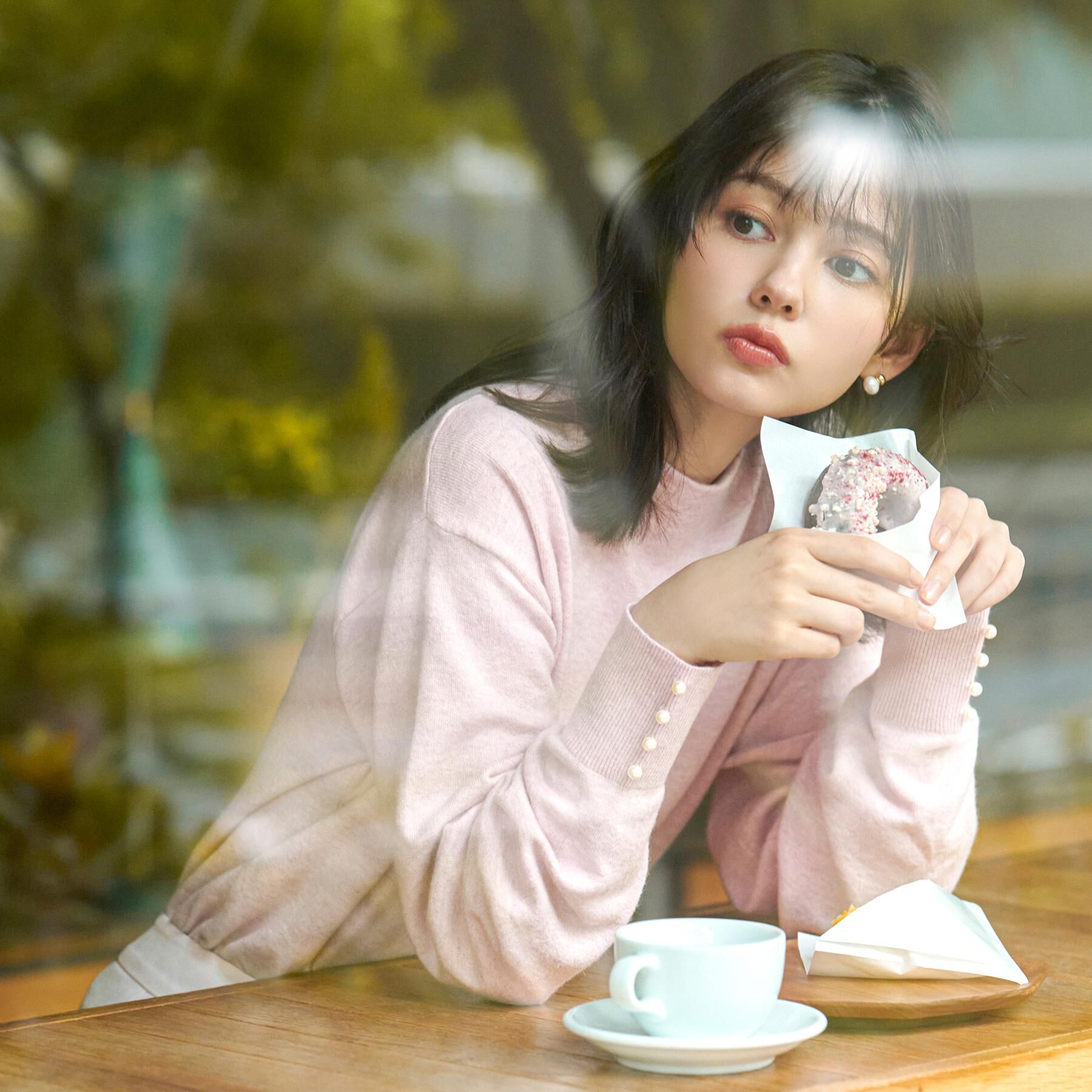 index「ふんわりボトルネックパフスリーブニット【洗濯機OK】」|ニット・セーター|