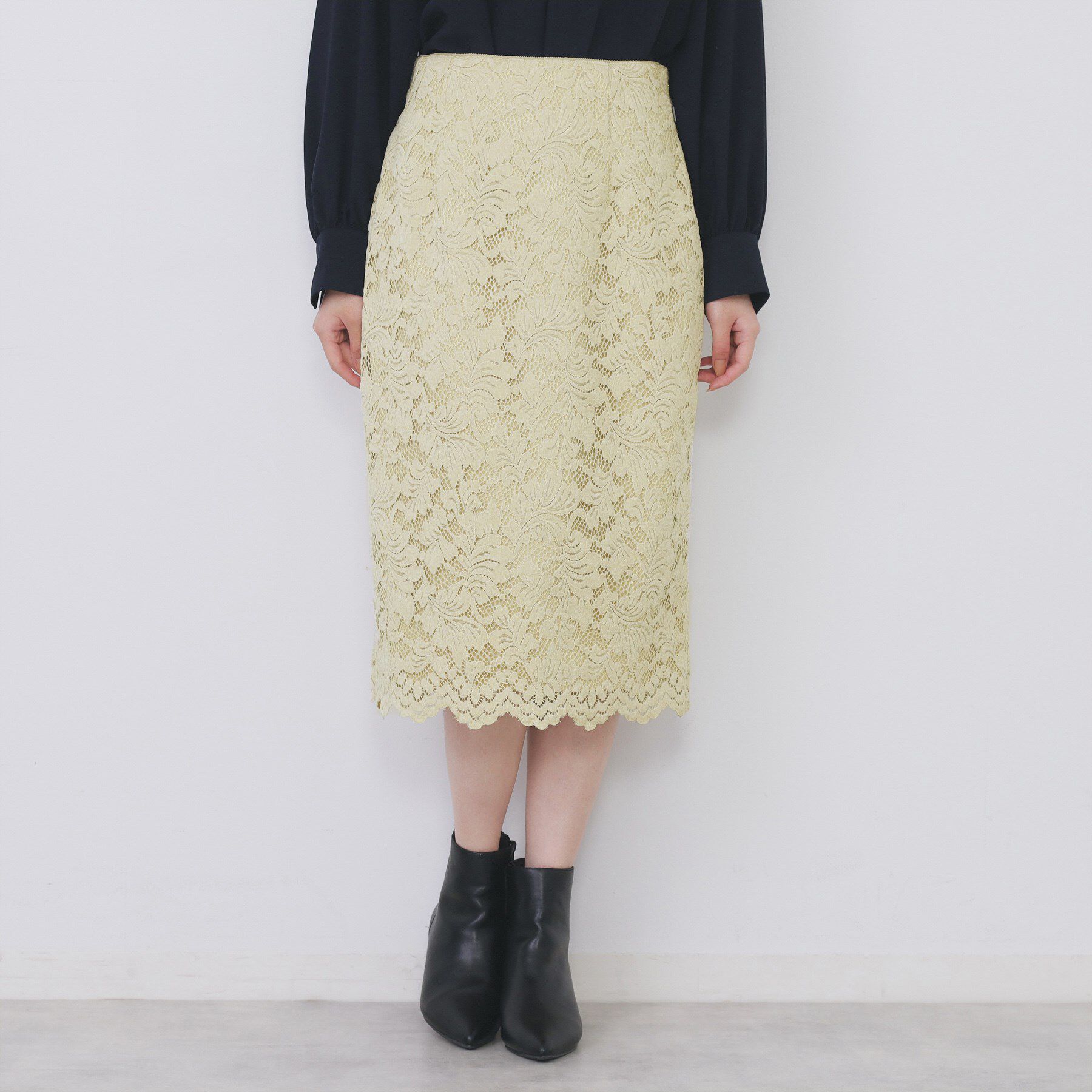 index「モールレースタイトスカート【洗濯機OK】」|スカート|