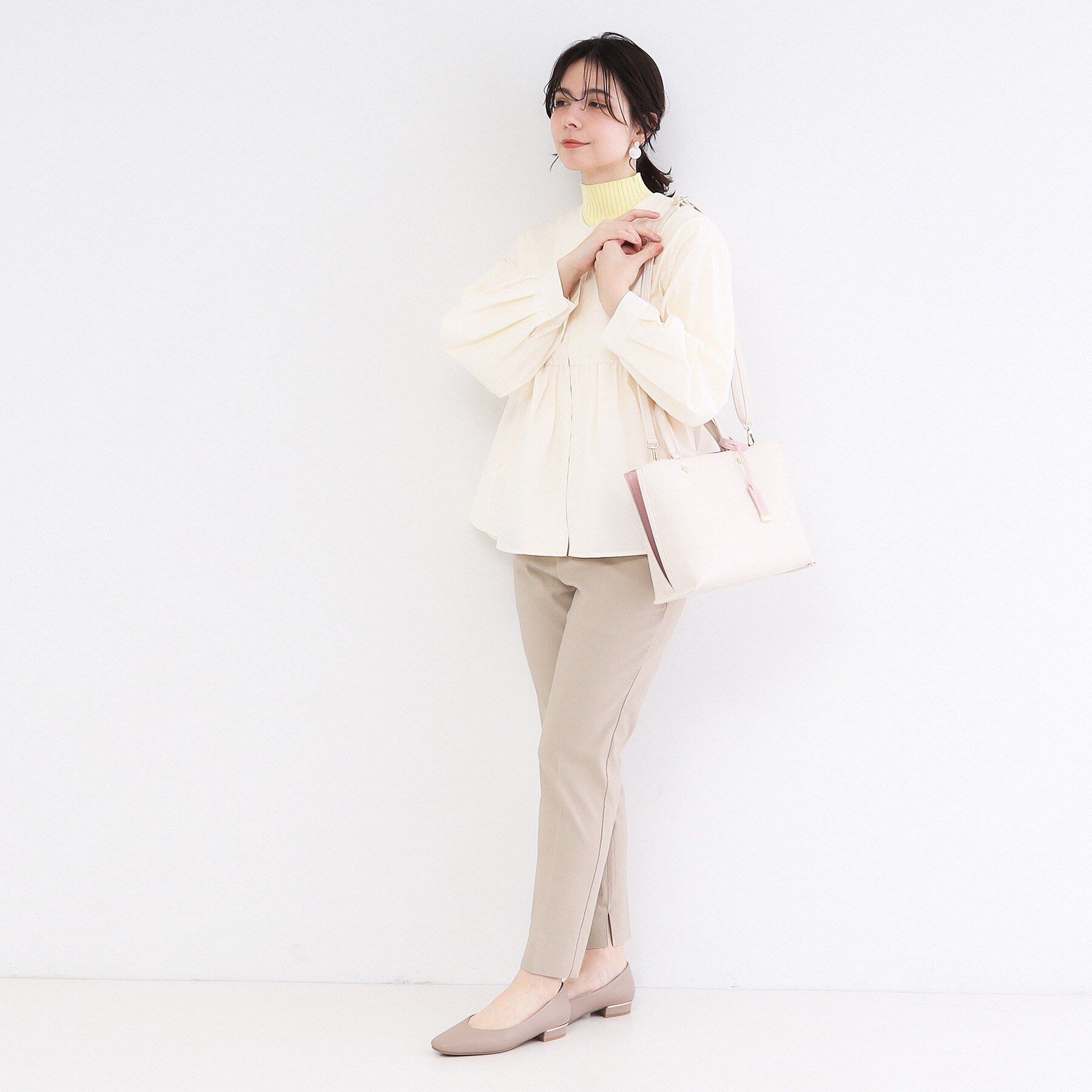 OPAQUE.CLIP「名品バイカラーミドルトート」|トートバッグ|