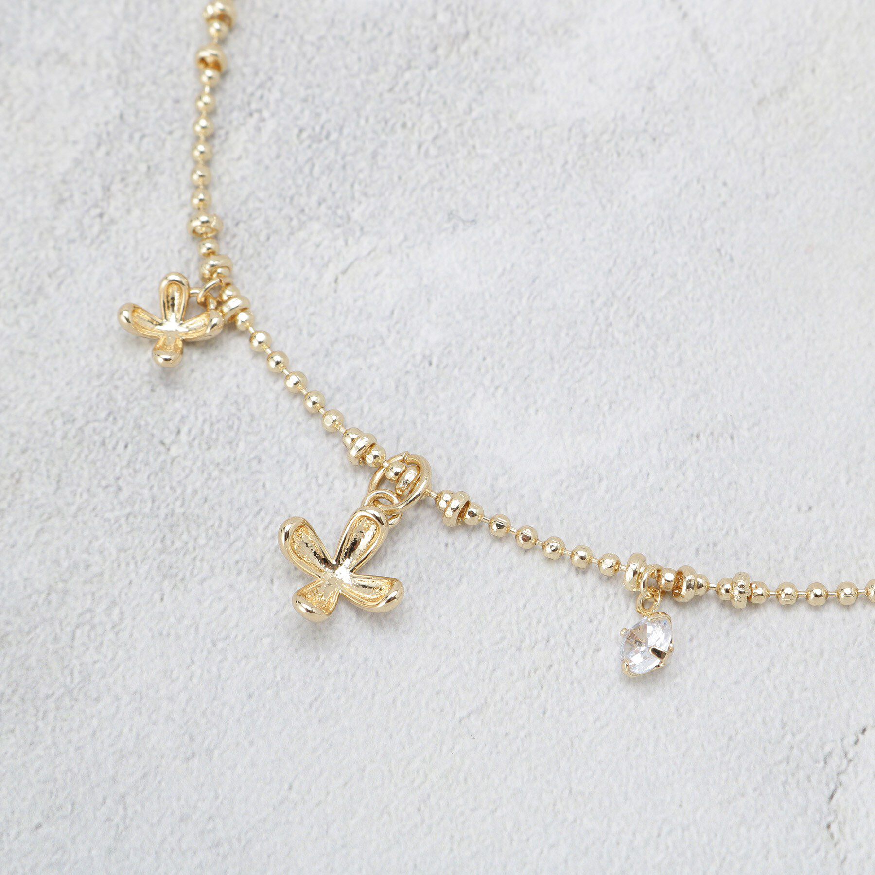 OPAQUE.CLIP「フラワーアッセンブルネックレス」|ネックレス|