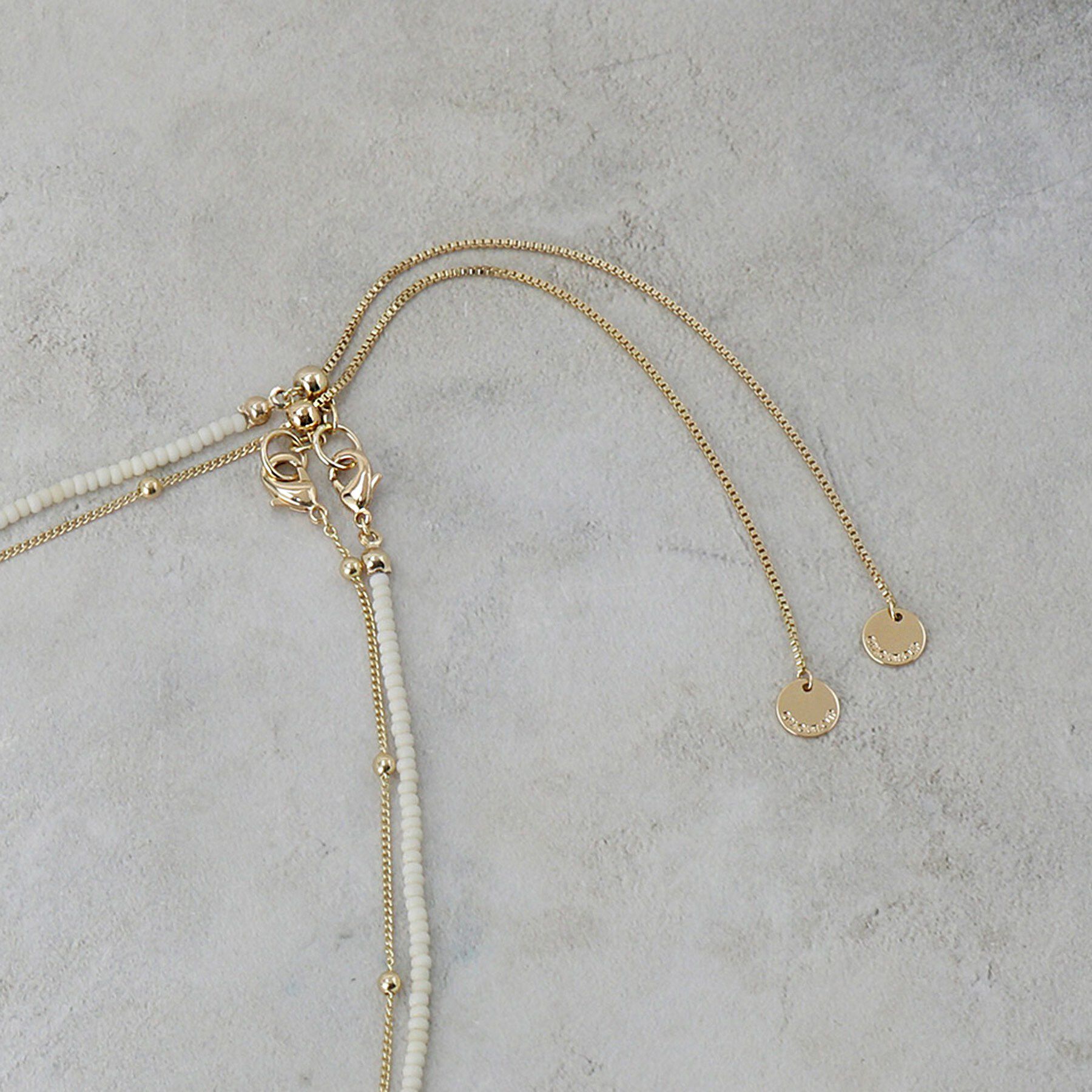 OPAQUE.CLIP「デザインチェーン&times;ビーズSET ネックレス」|ネックレス|