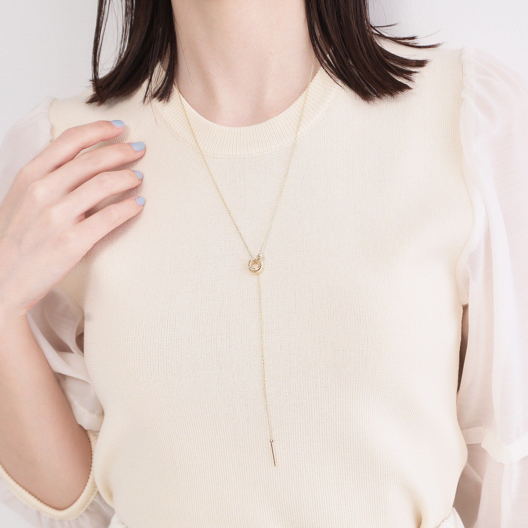 OPAQUE.CLIP「2WAYリングデザイン スライドネックレス」|ネックレス|