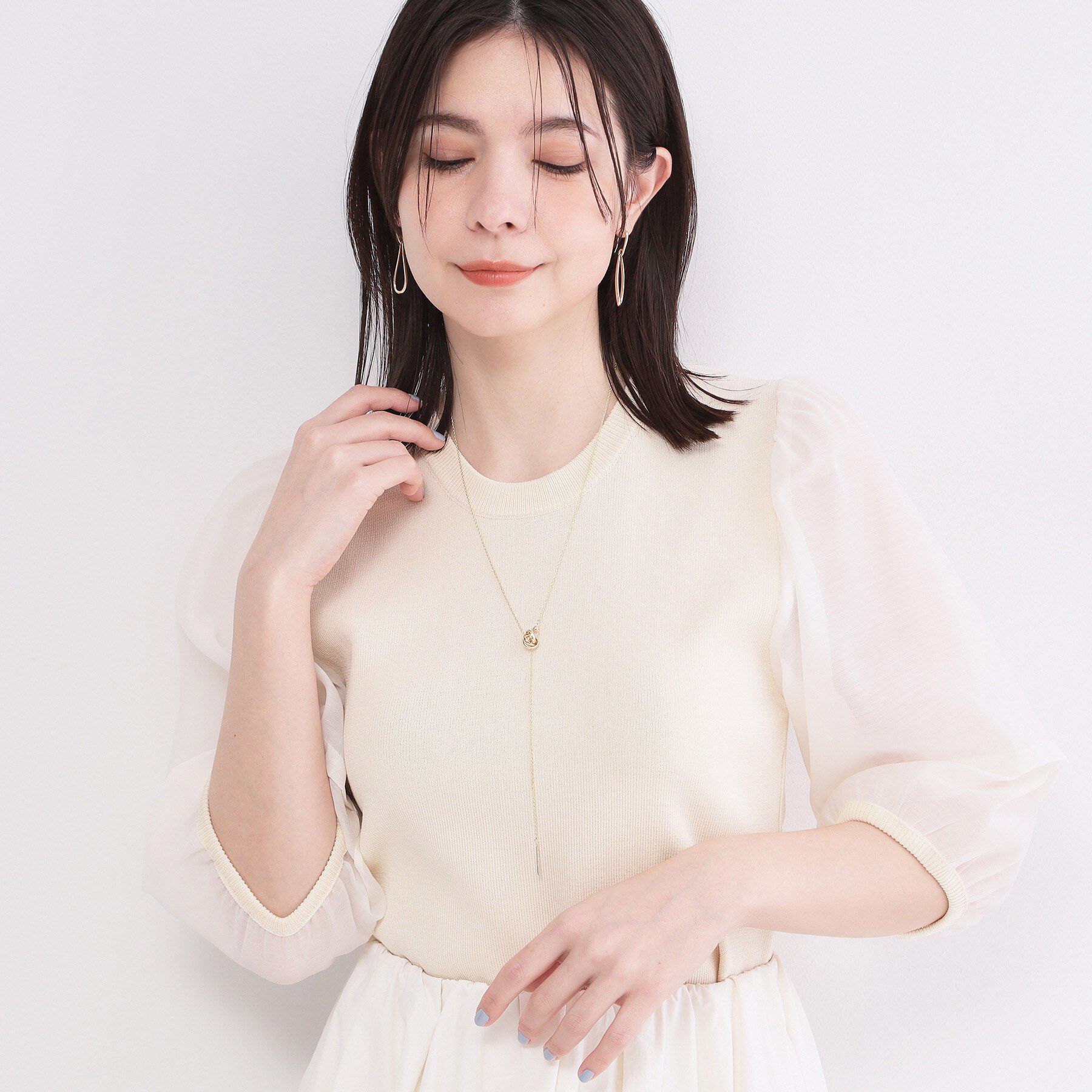 OPAQUE.CLIP「2WAYリングデザイン スライドネックレス」|ネックレス|