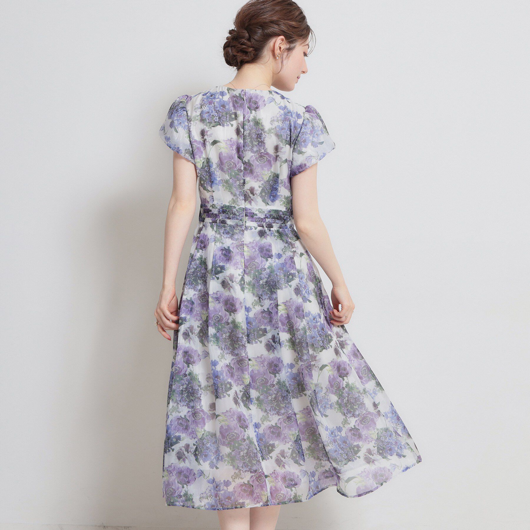 Couture broach「【洗える・着映え】オーガンフルールワンピース」|ワンピース|