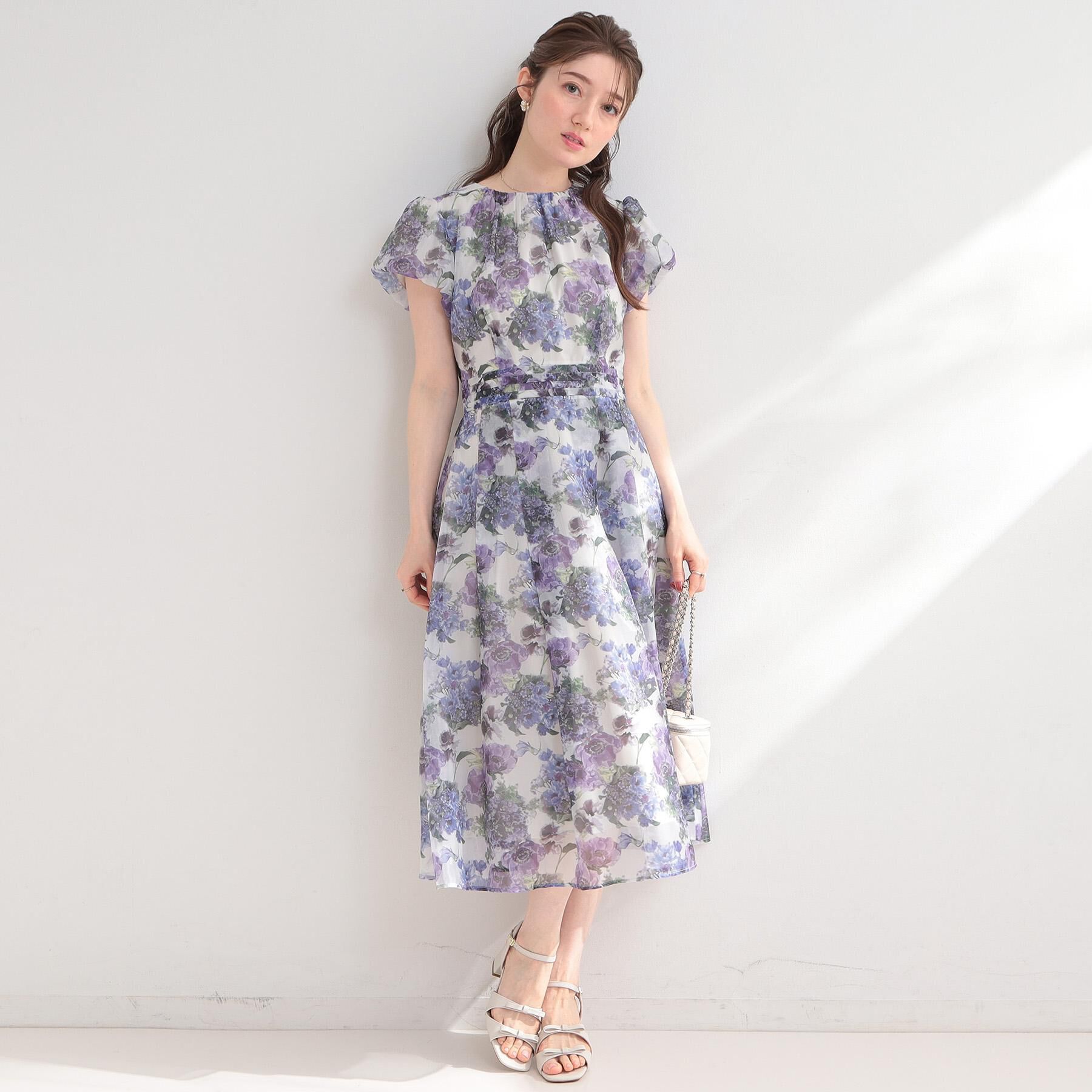 Couture broach「【洗える・着映え】オーガンフルールワンピース」|ワンピース|